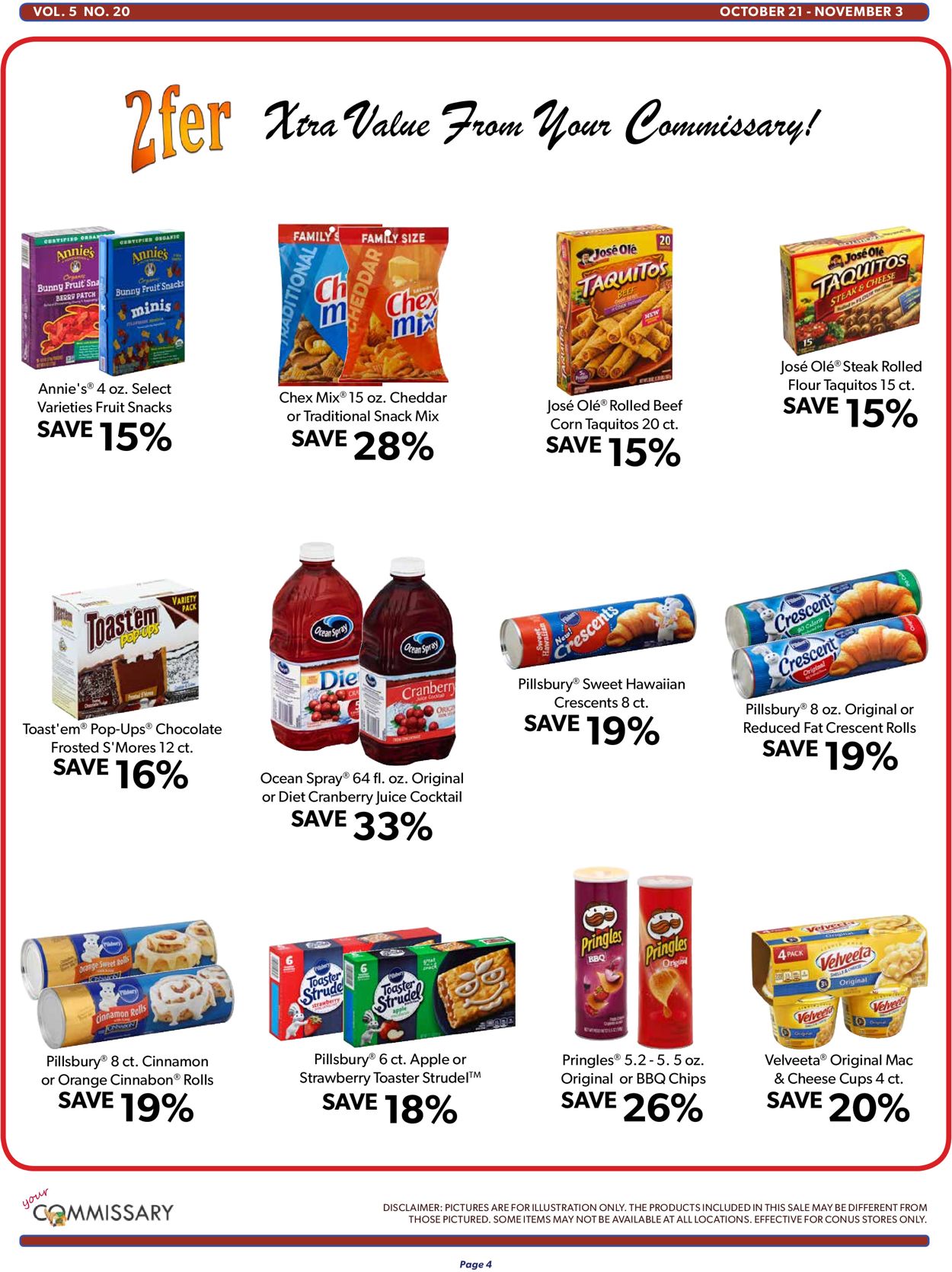 Catalogue Commissary from 10/21/2019