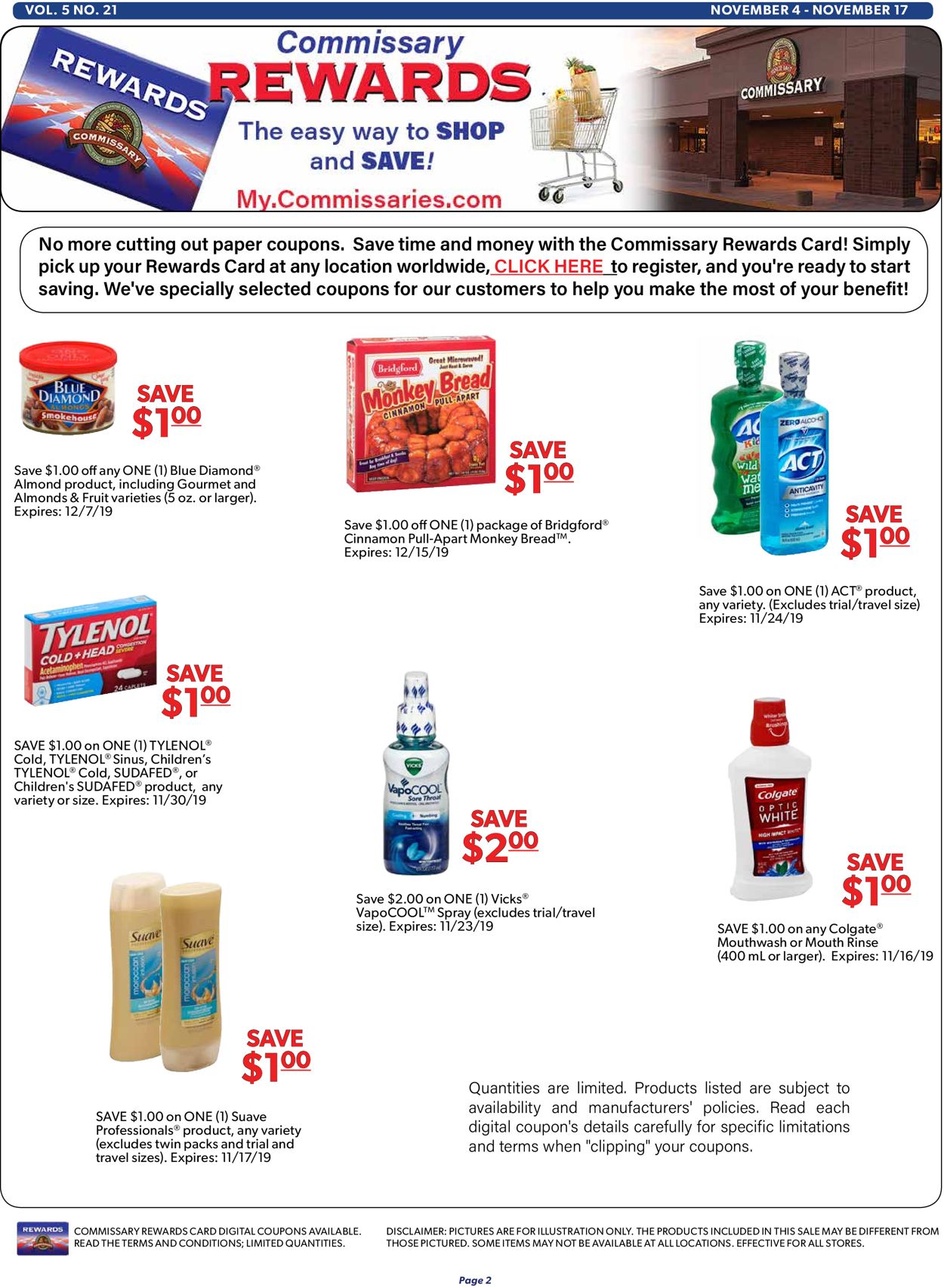 Catalogue Commissary from 11/04/2019