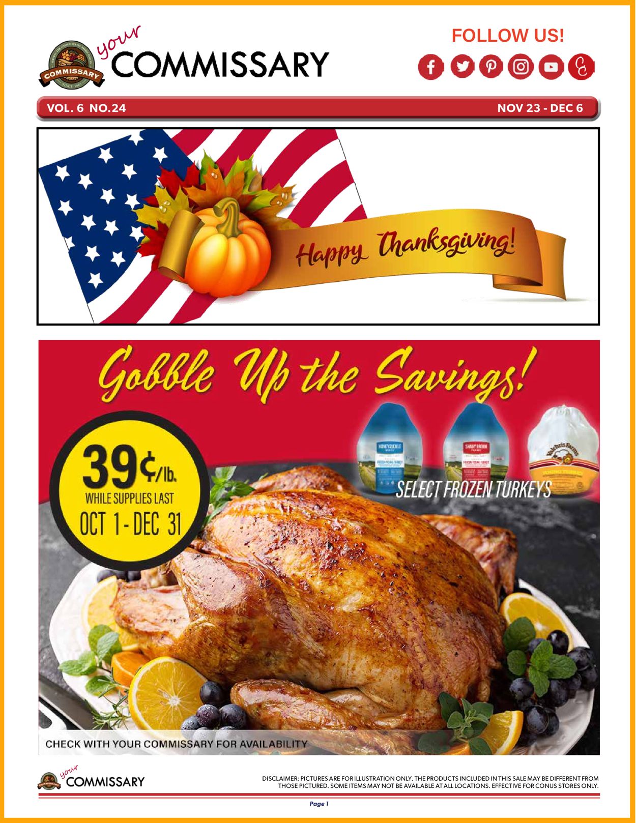 Catalogue Commissary Thanksgiving 2020 from 11/23/2020