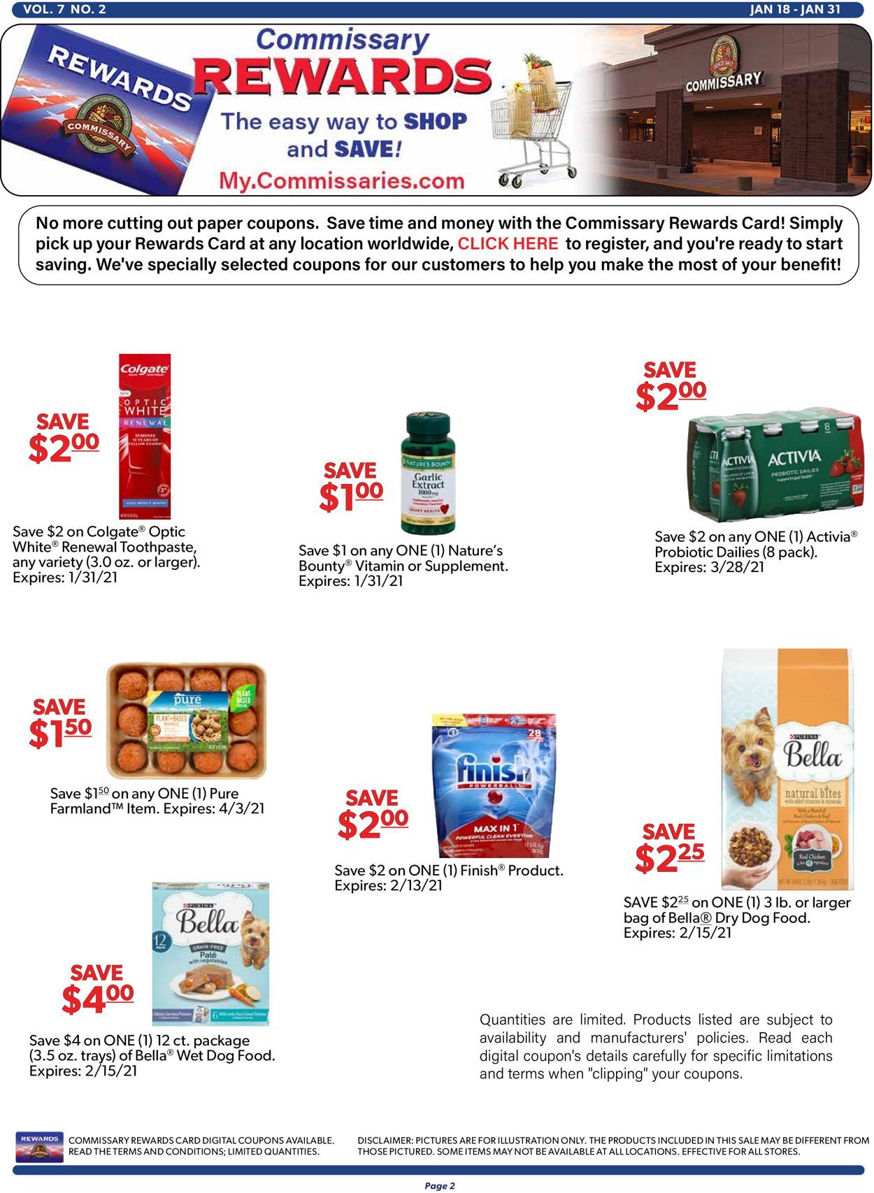 Catalogue Commissary from 01/18/2021