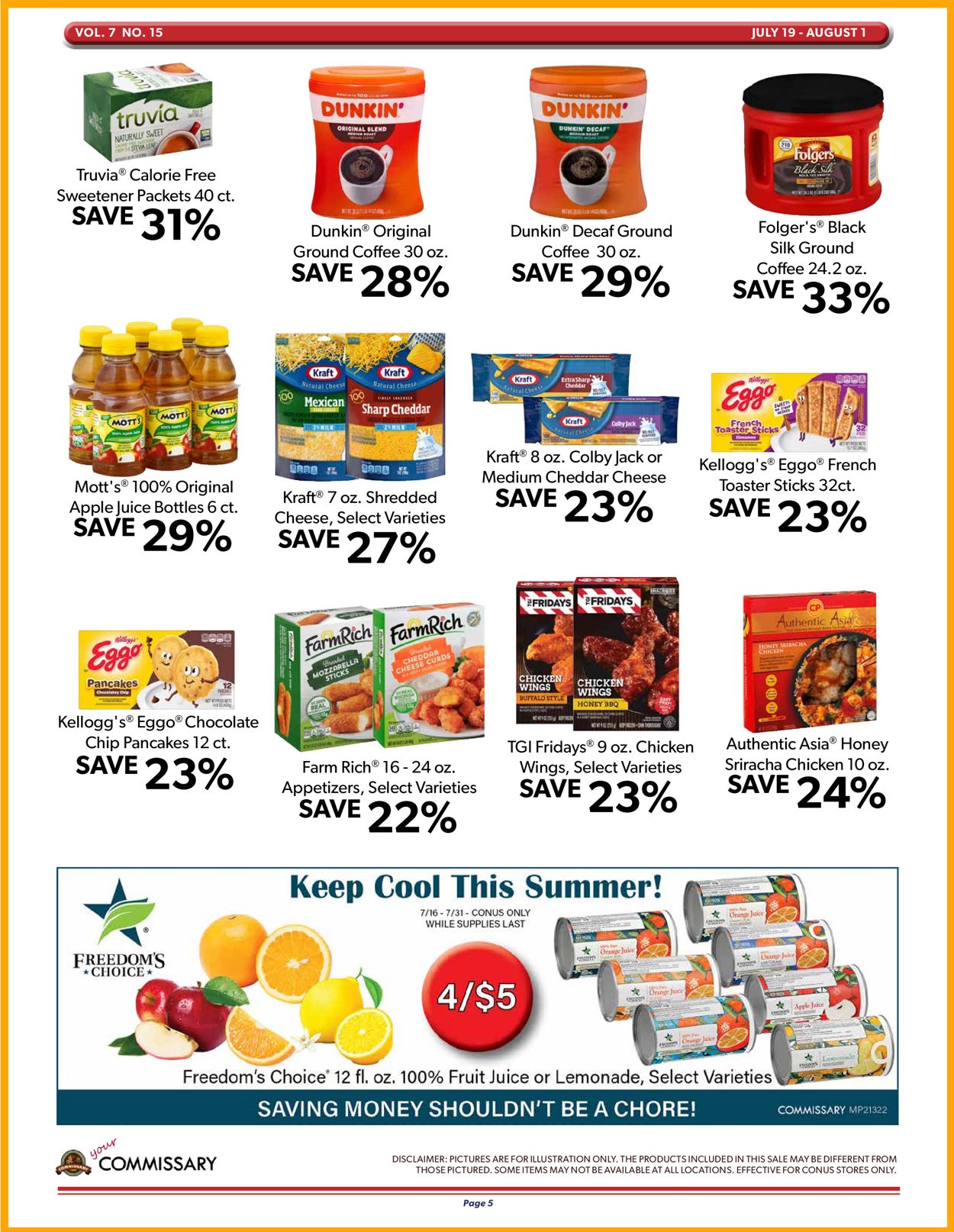 Catalogue Commissary from 07/19/2021