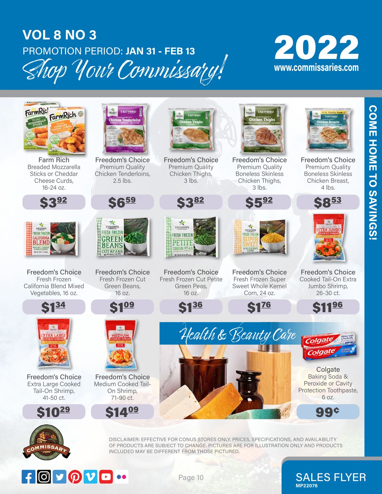 Catalogue Commissary from 01/31/2022