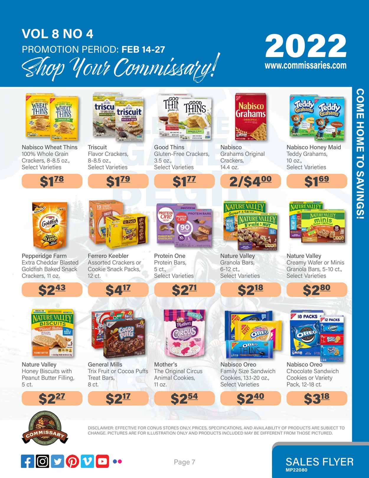 Catalogue Commissary from 02/14/2022