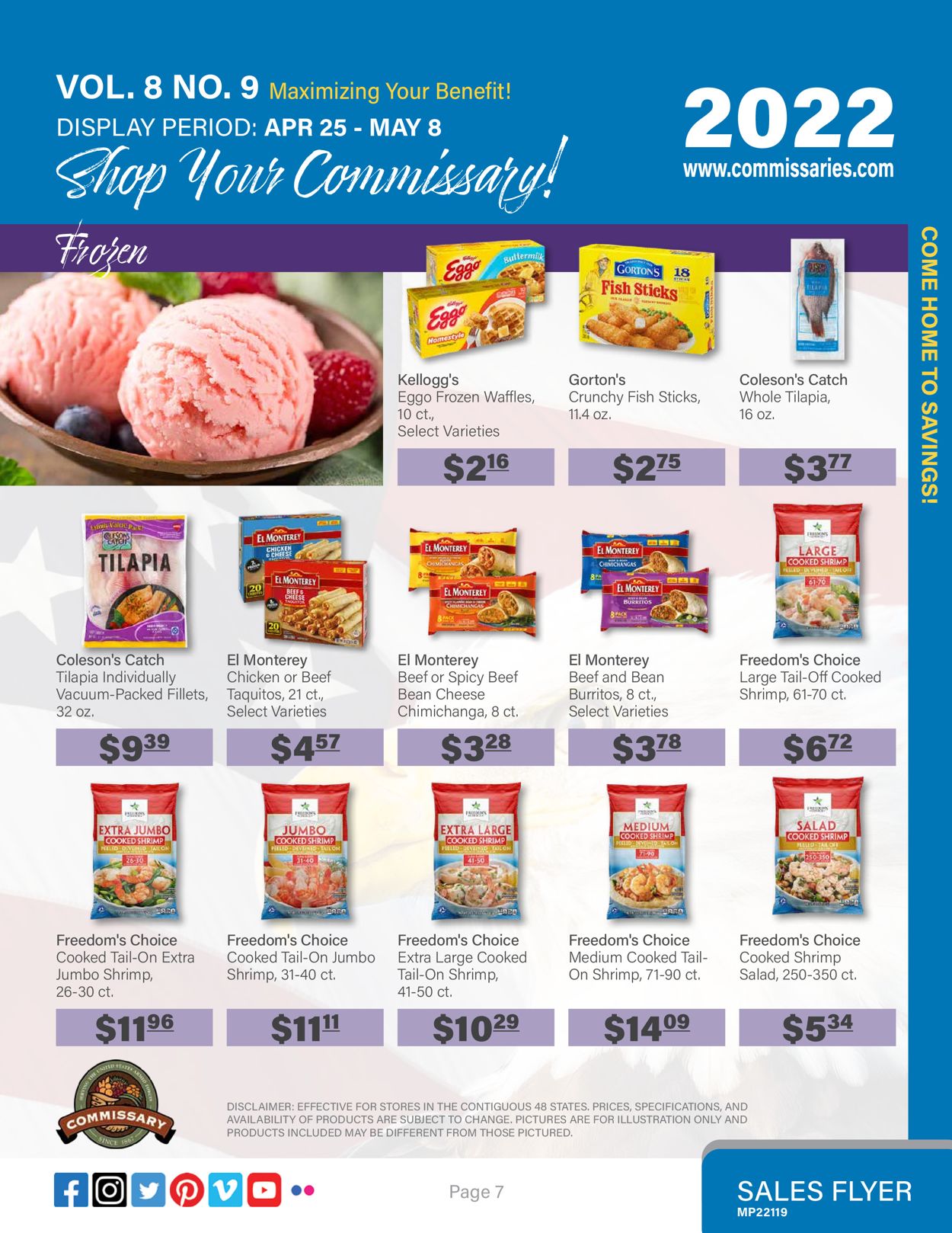 Catalogue Commissary from 04/25/2022