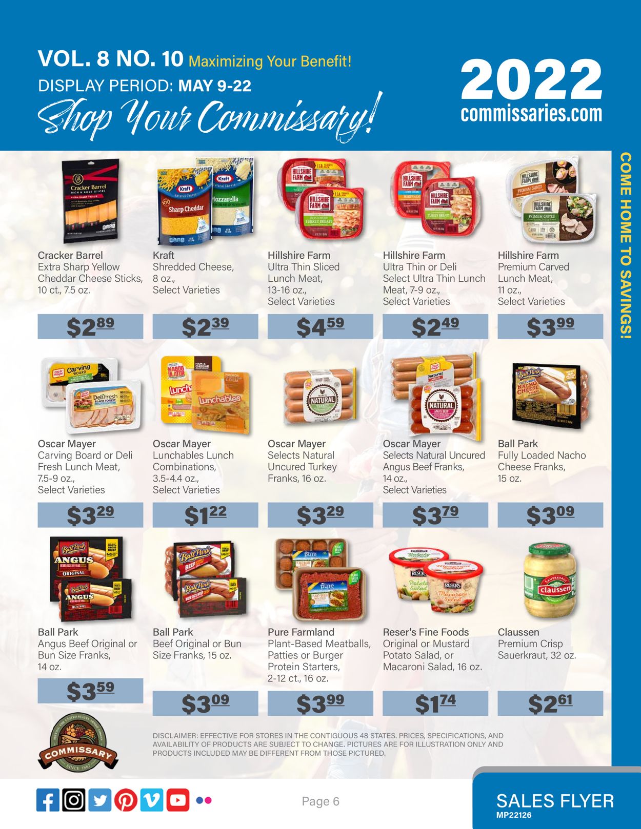 Catalogue Commissary from 05/09/2022