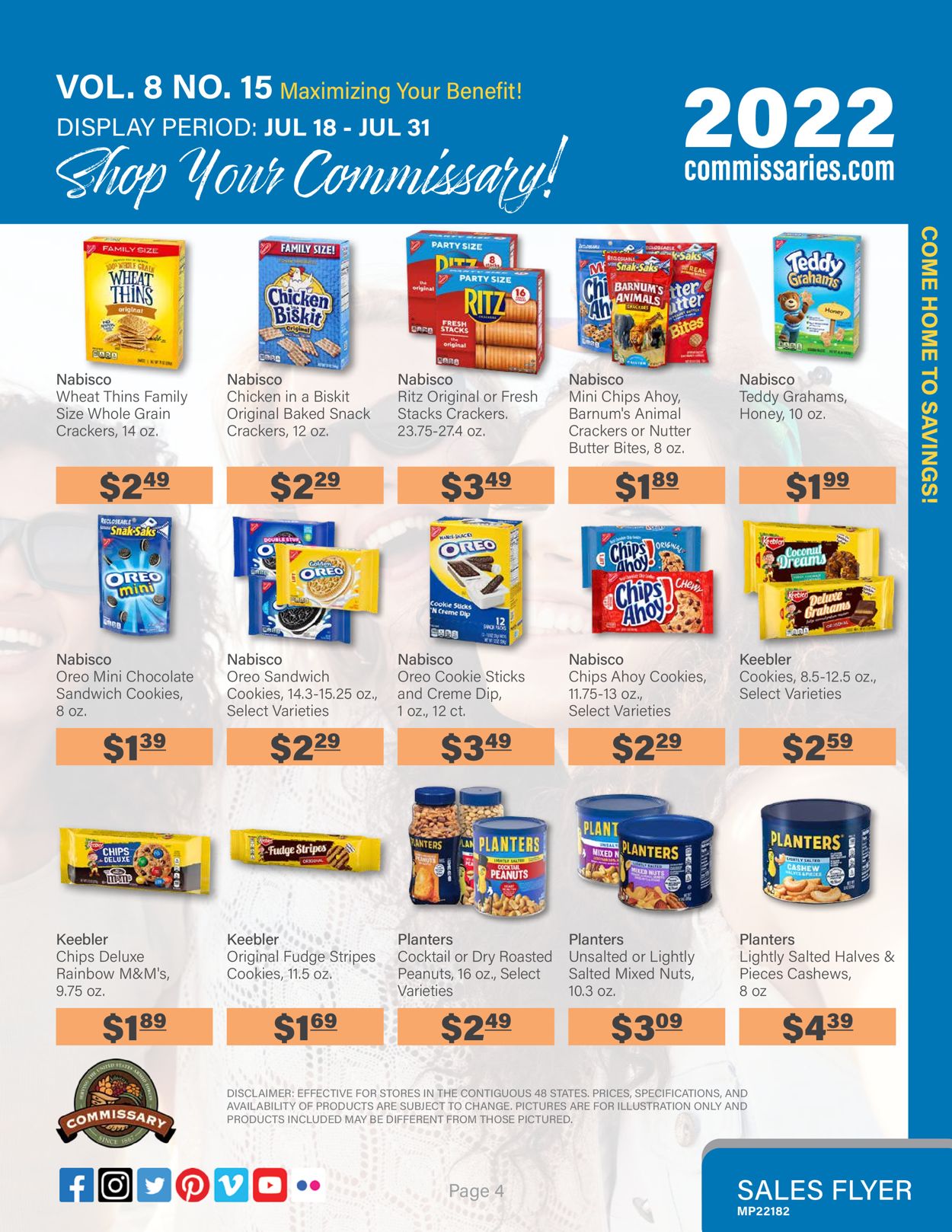 Catalogue Commissary from 07/18/2022