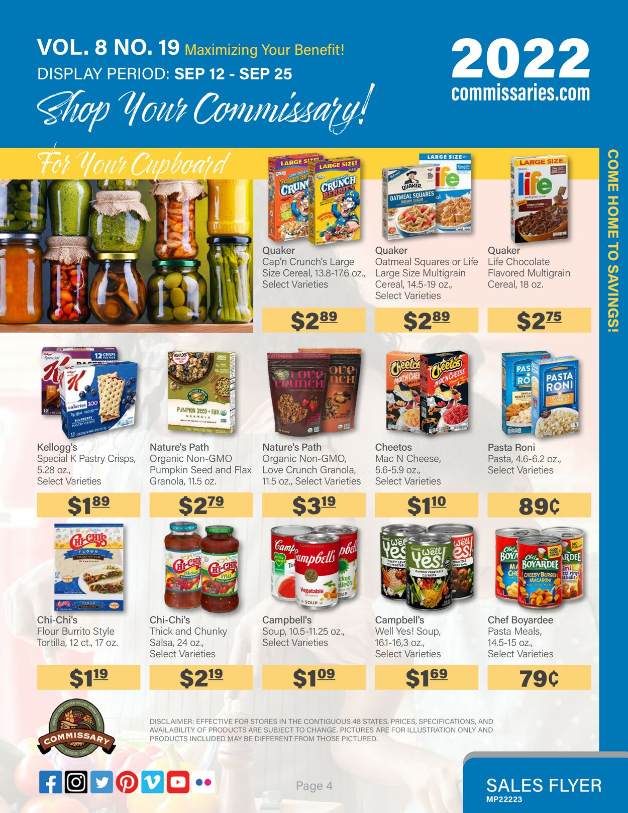 Catalogue Commissary from 09/12/2022