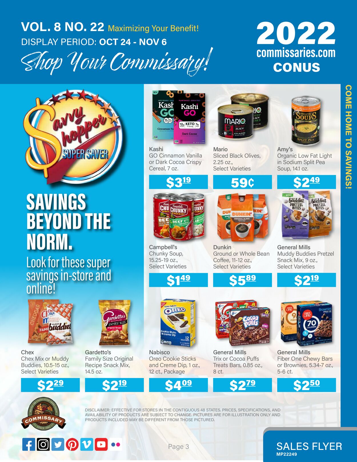 Catalogue Commissary from 10/24/2022