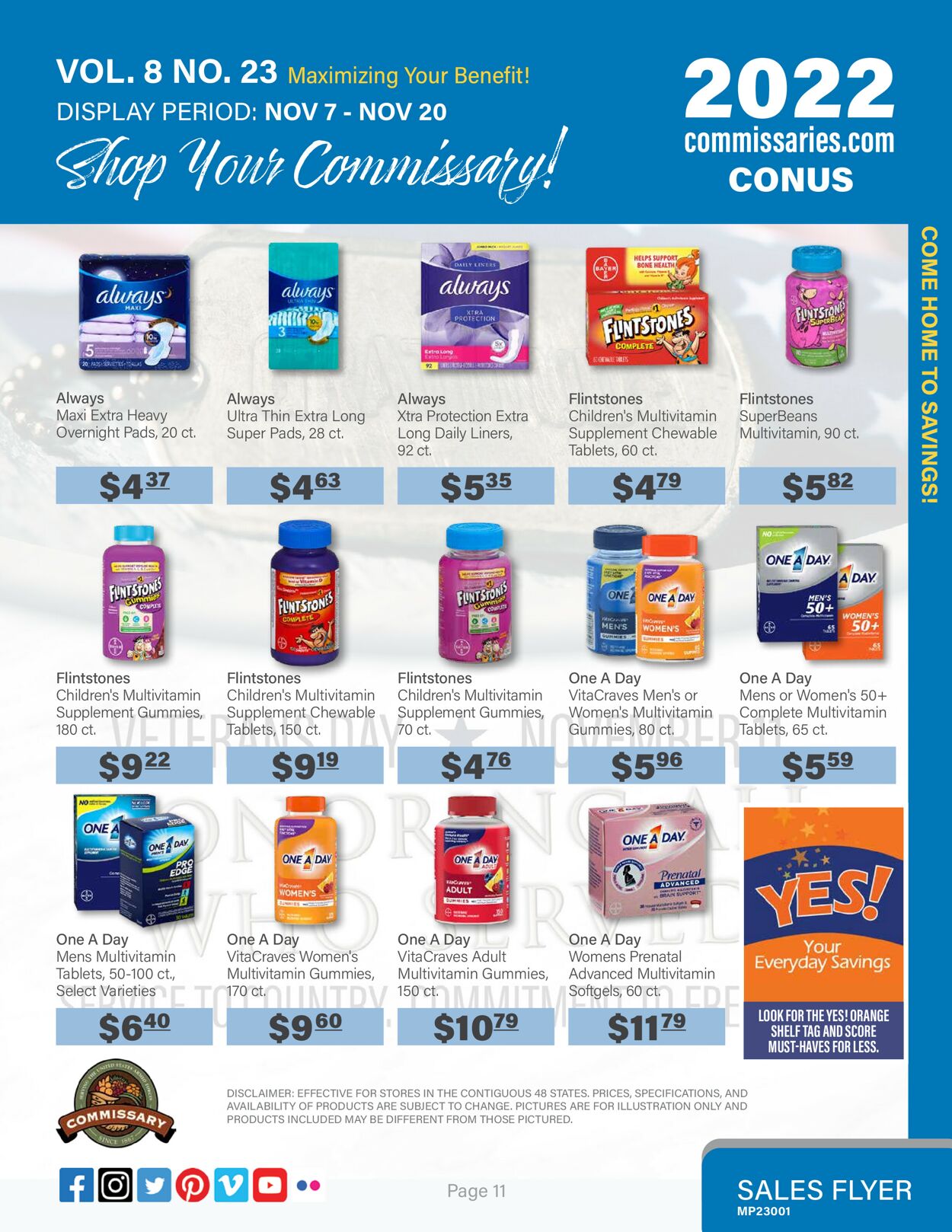 Catalogue Commissary from 11/07/2022