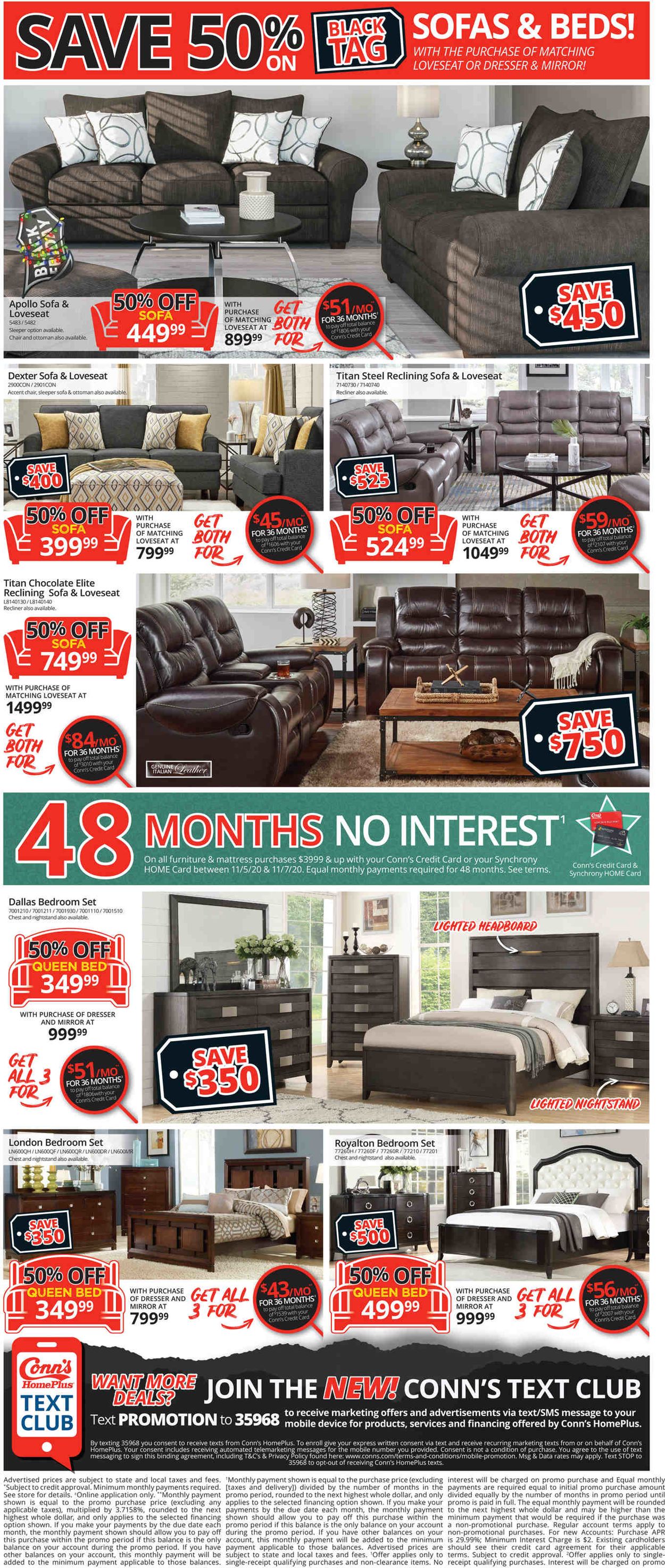 Catalogue Conn's Home Plus Black Friday 2020 from 11/05/2020