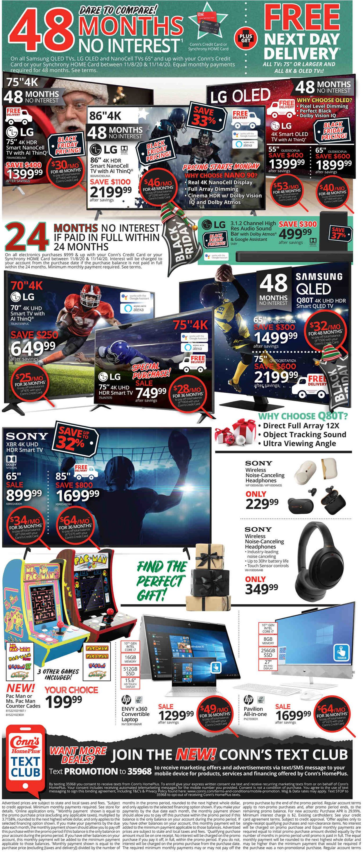 Catalogue Conn's Home Plus Black Friday 2020 from 11/08/2020