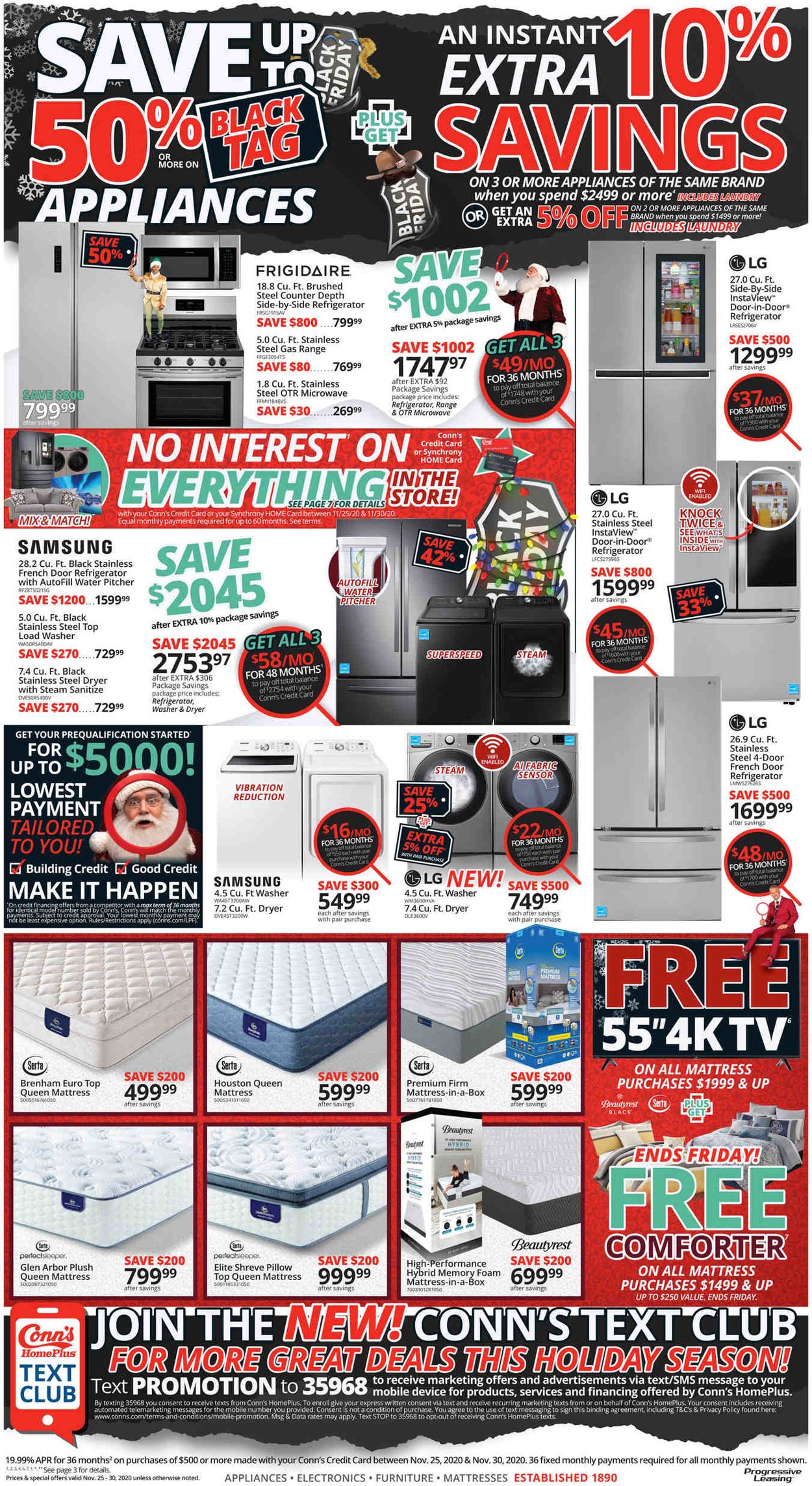 Catalogue Conn's Home Plus Black Friday 2020 from 11/25/2020