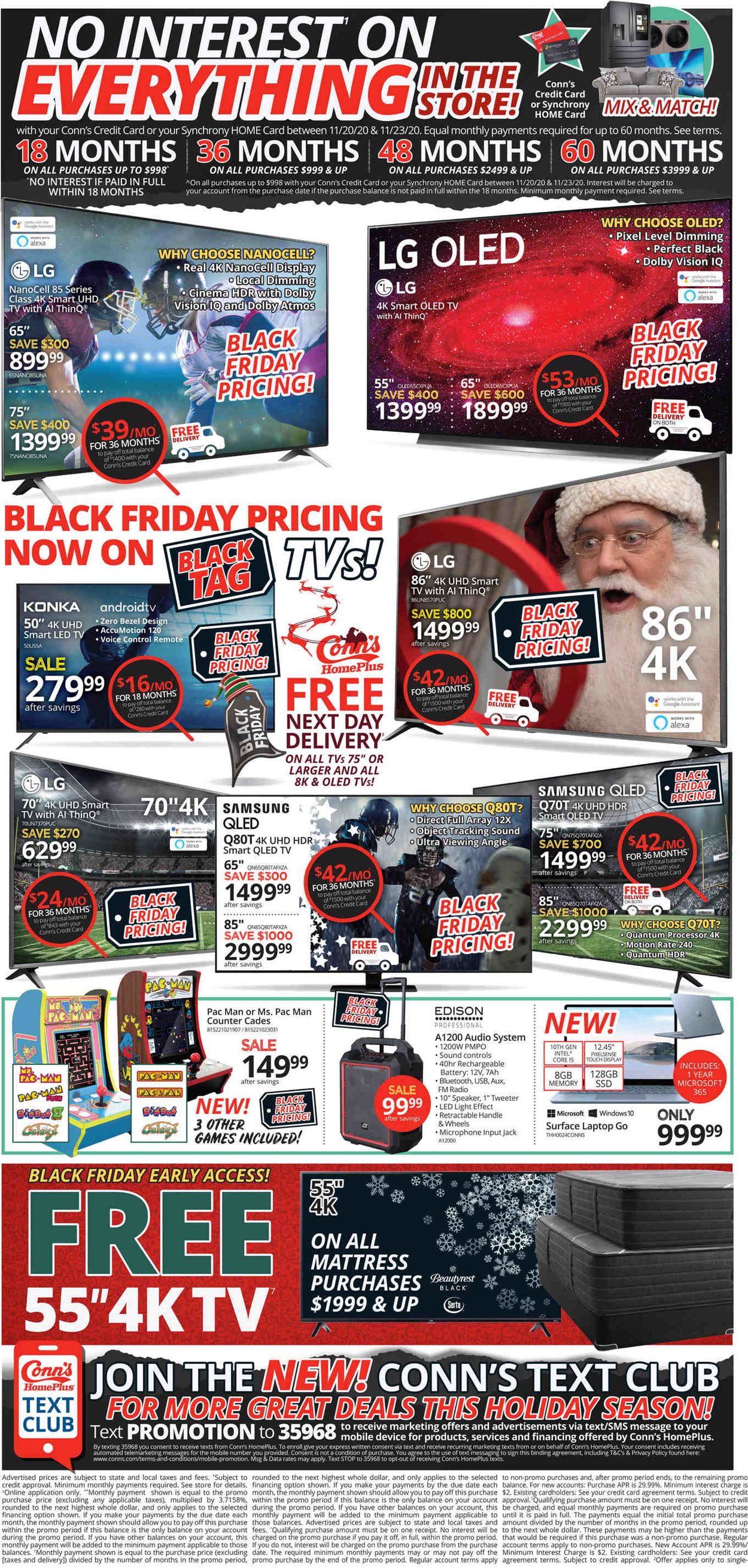 Catalogue Conn's Home Plus - Black Friday Ad 2020 from 11/20/2020