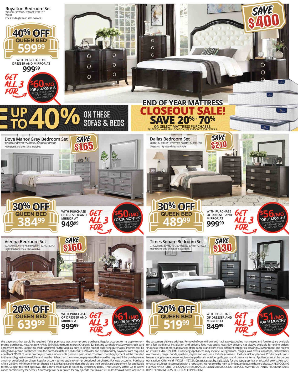 Catalogue Conn's Home Plus Low Prices on Furniture and More 2021 from 01/17/2021