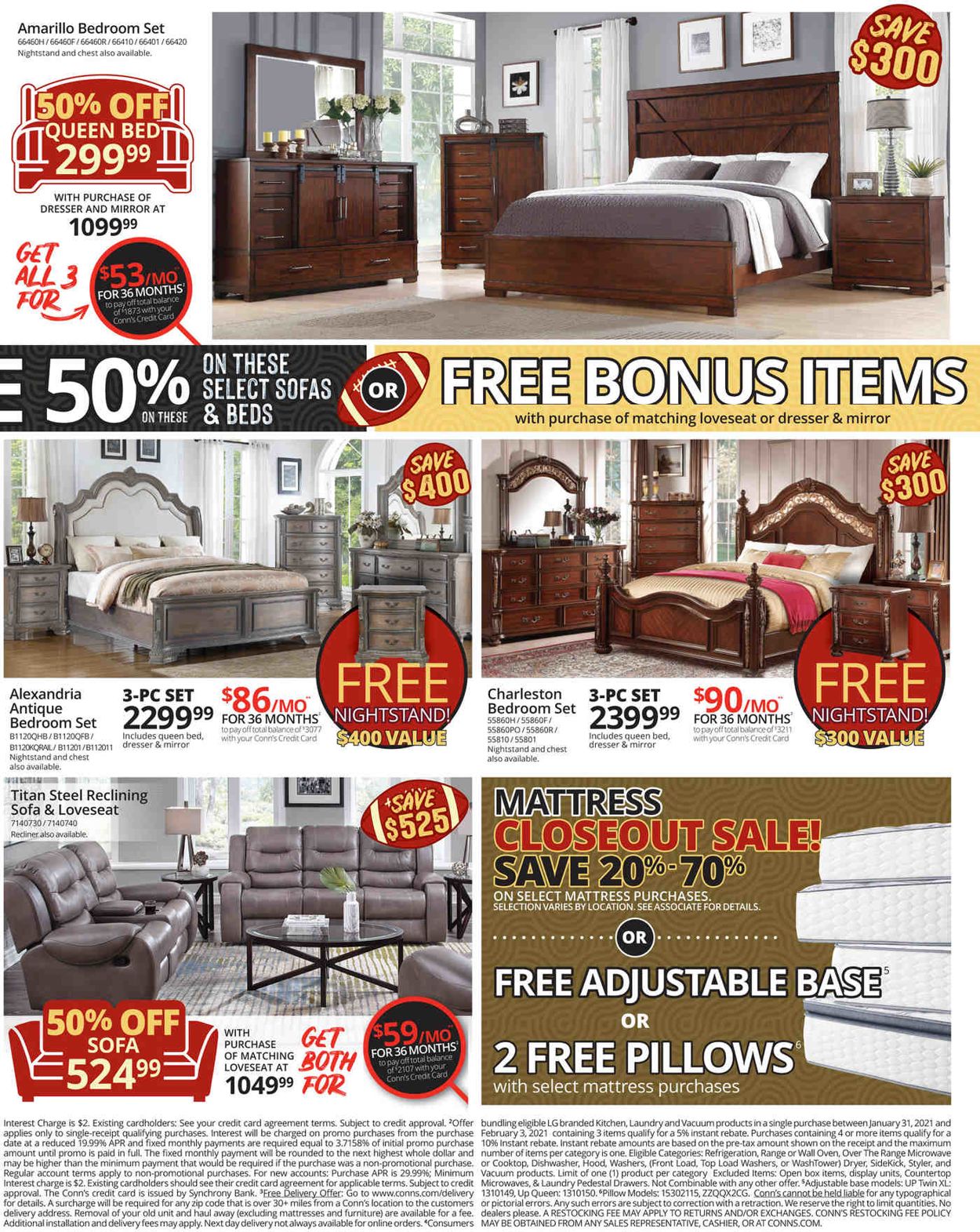 Catalogue Conn's Home Plus Low Prices on Furniture and More 2021 from 01/31/2021