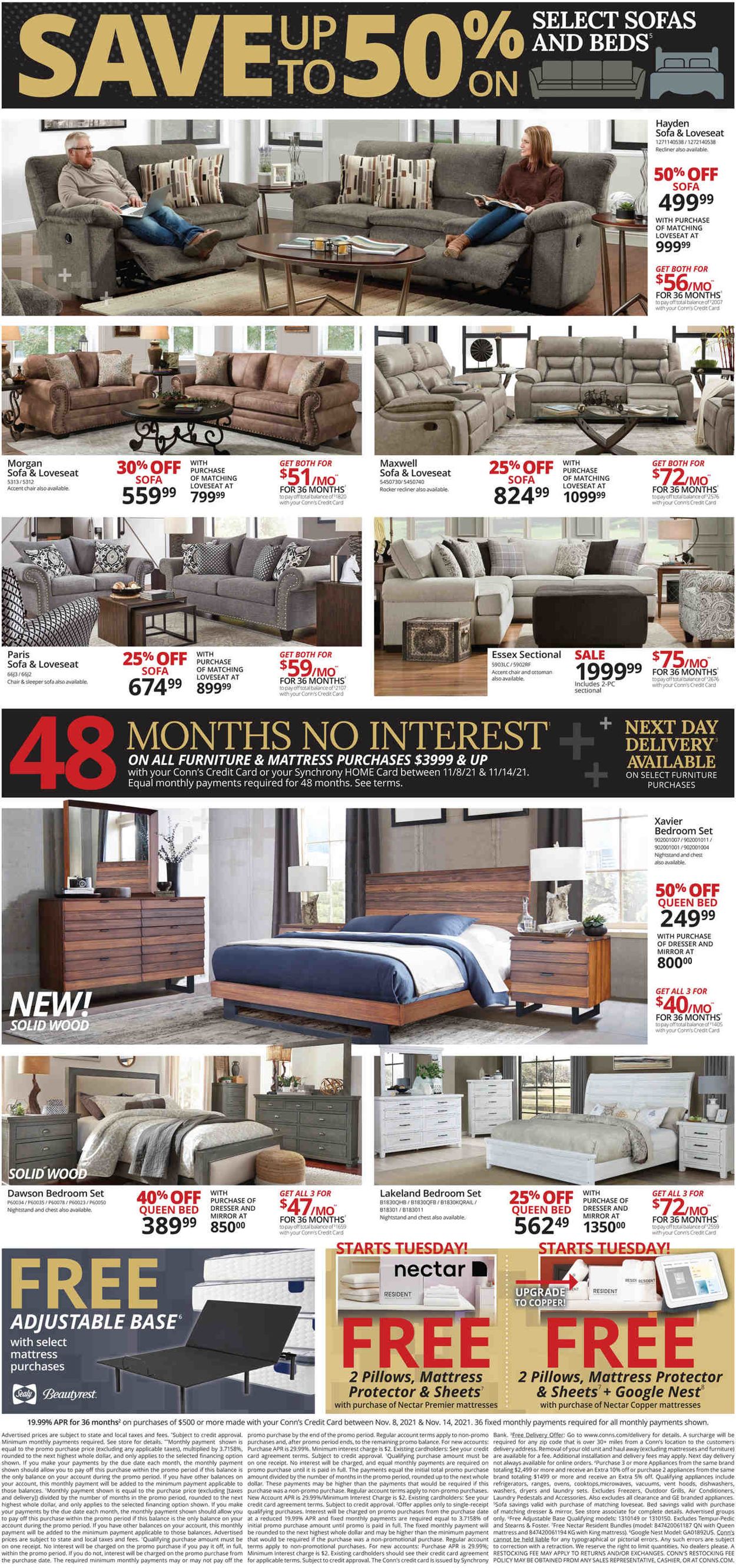 Catalogue Conn's Home Plus BLACK FRIDAY 2021 from 11/08/2021