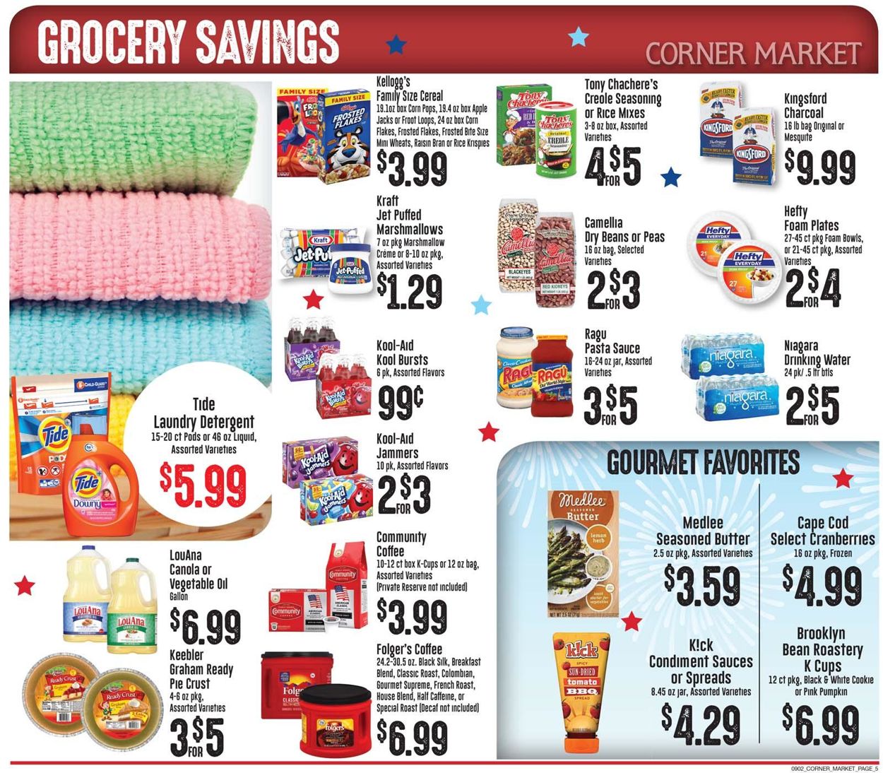 Catalogue Corner Market from 09/02/2020