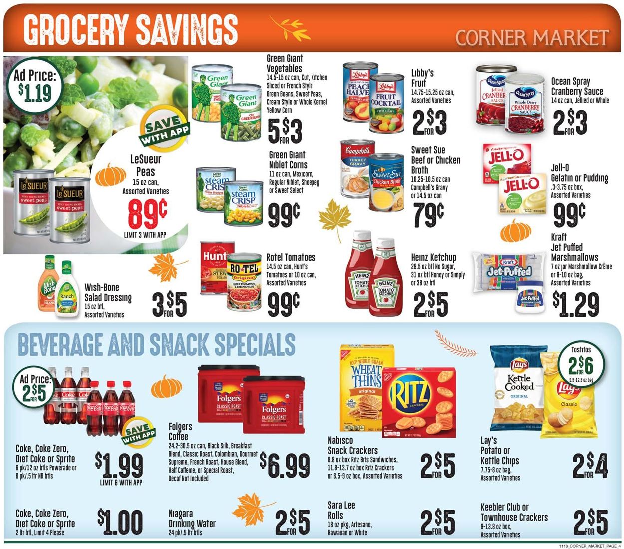 Catalogue Corner Market Thanksgiving ad 2020 from 11/18/2020