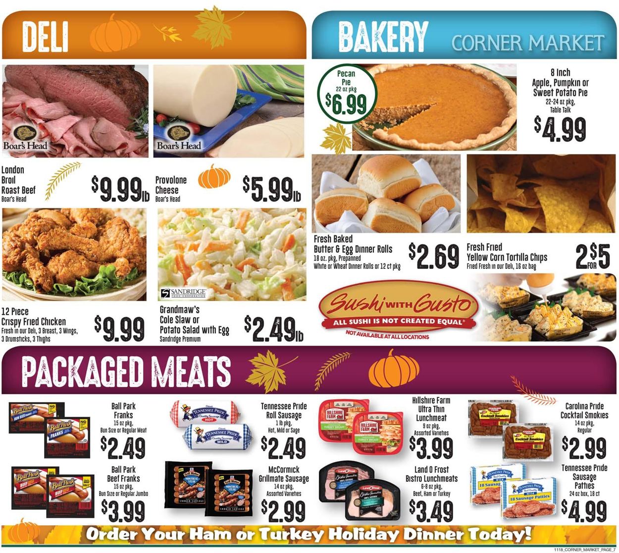 Catalogue Corner Market Thanksgiving ad 2020 from 11/18/2020