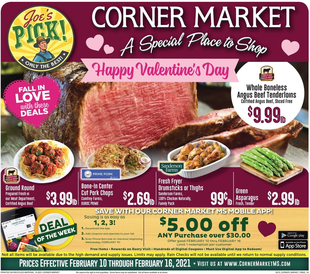 Catalogue Corner Market from 02/10/2021
