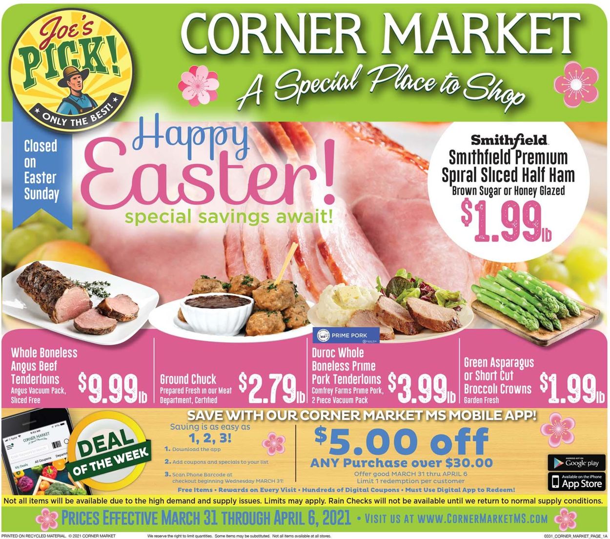 Catalogue Corner Market Easter 2021 ad from 03/31/2021