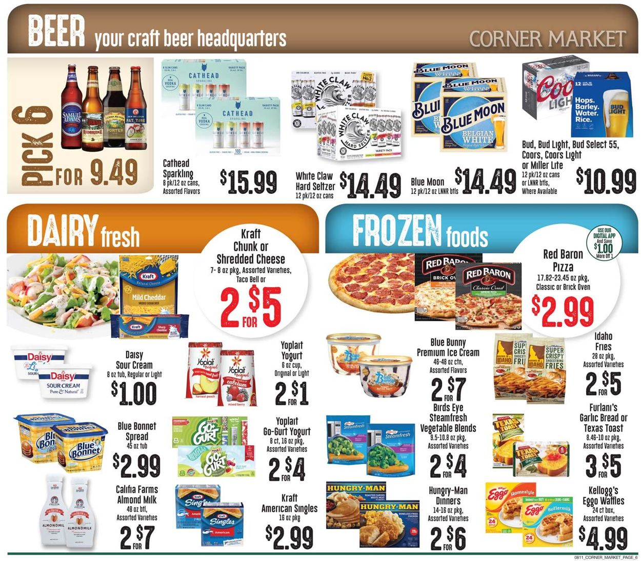 Catalogue Corner Market from 08/11/2021