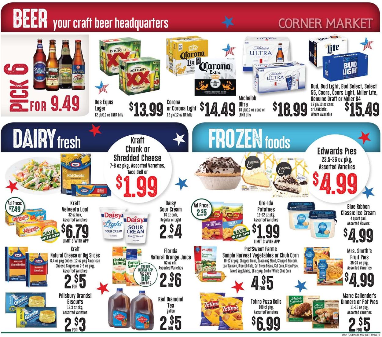 Catalogue Corner Market from 09/01/2021