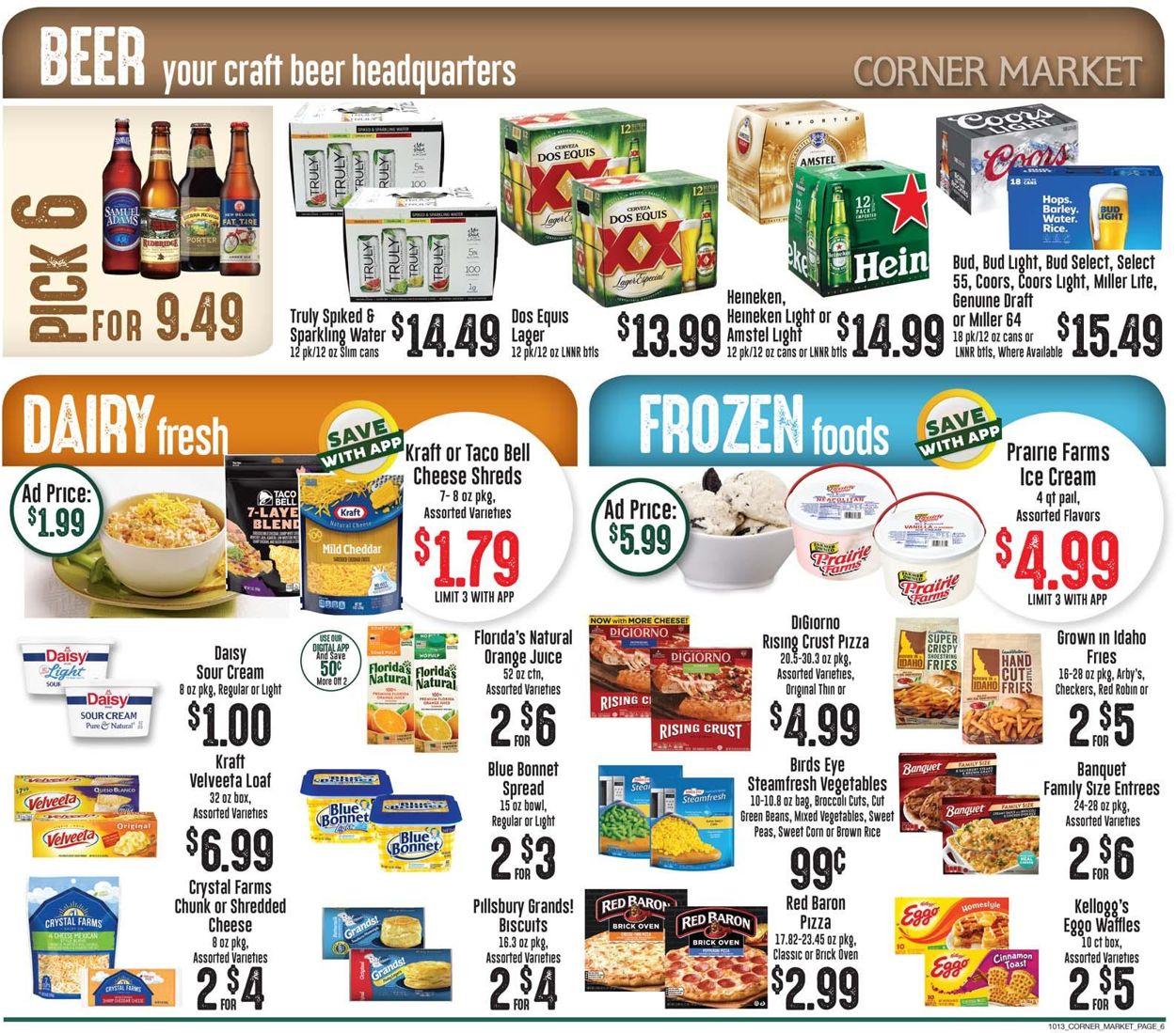 Catalogue Corner Market from 10/13/2021
