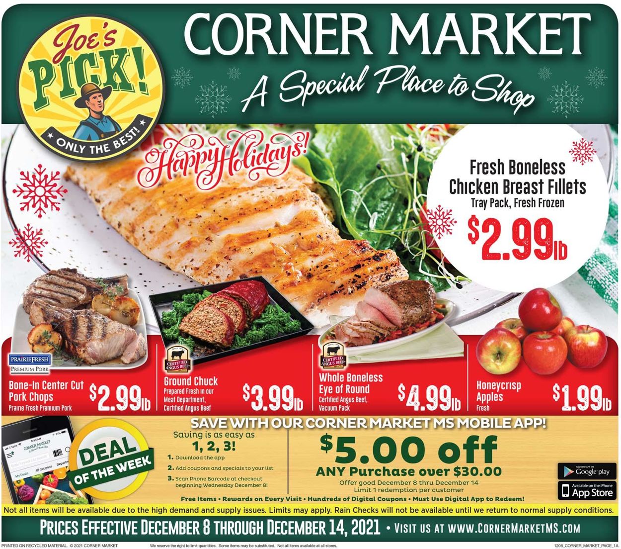 Catalogue Corner Market - HOLIDAY 2021 from 12/08/2021