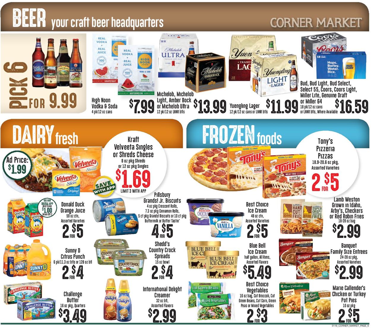 Catalogue Corner Market from 01/19/2022