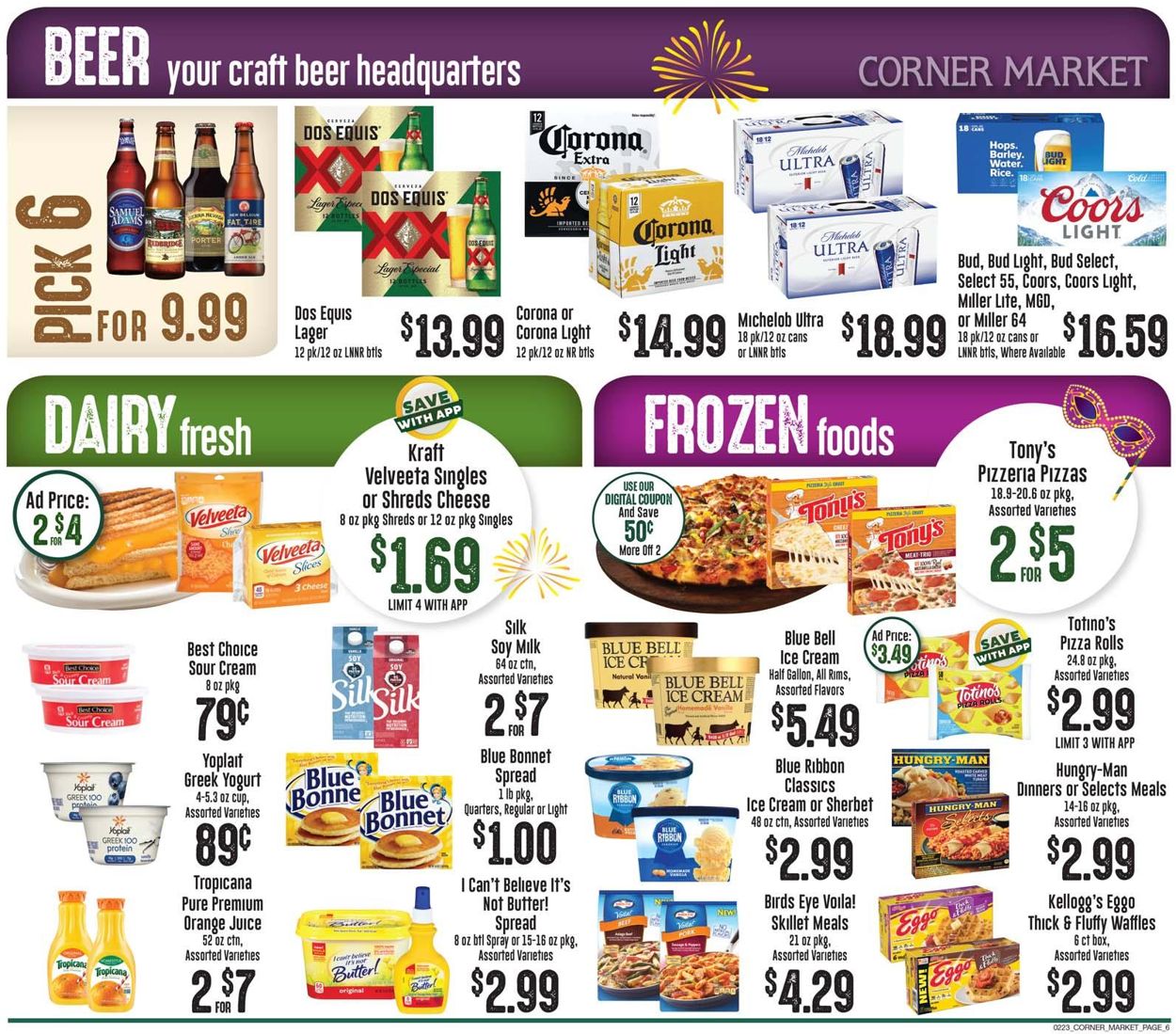 Catalogue Corner Market from 02/23/2022