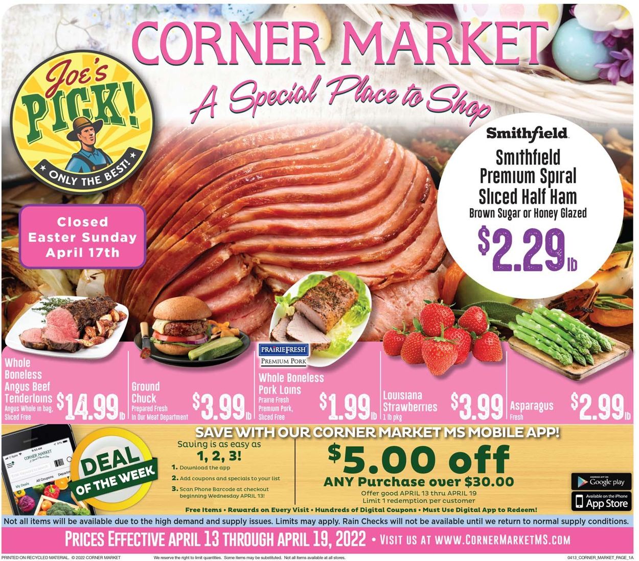 Catalogue Corner Market EASTER 2022 from 04/13/2022