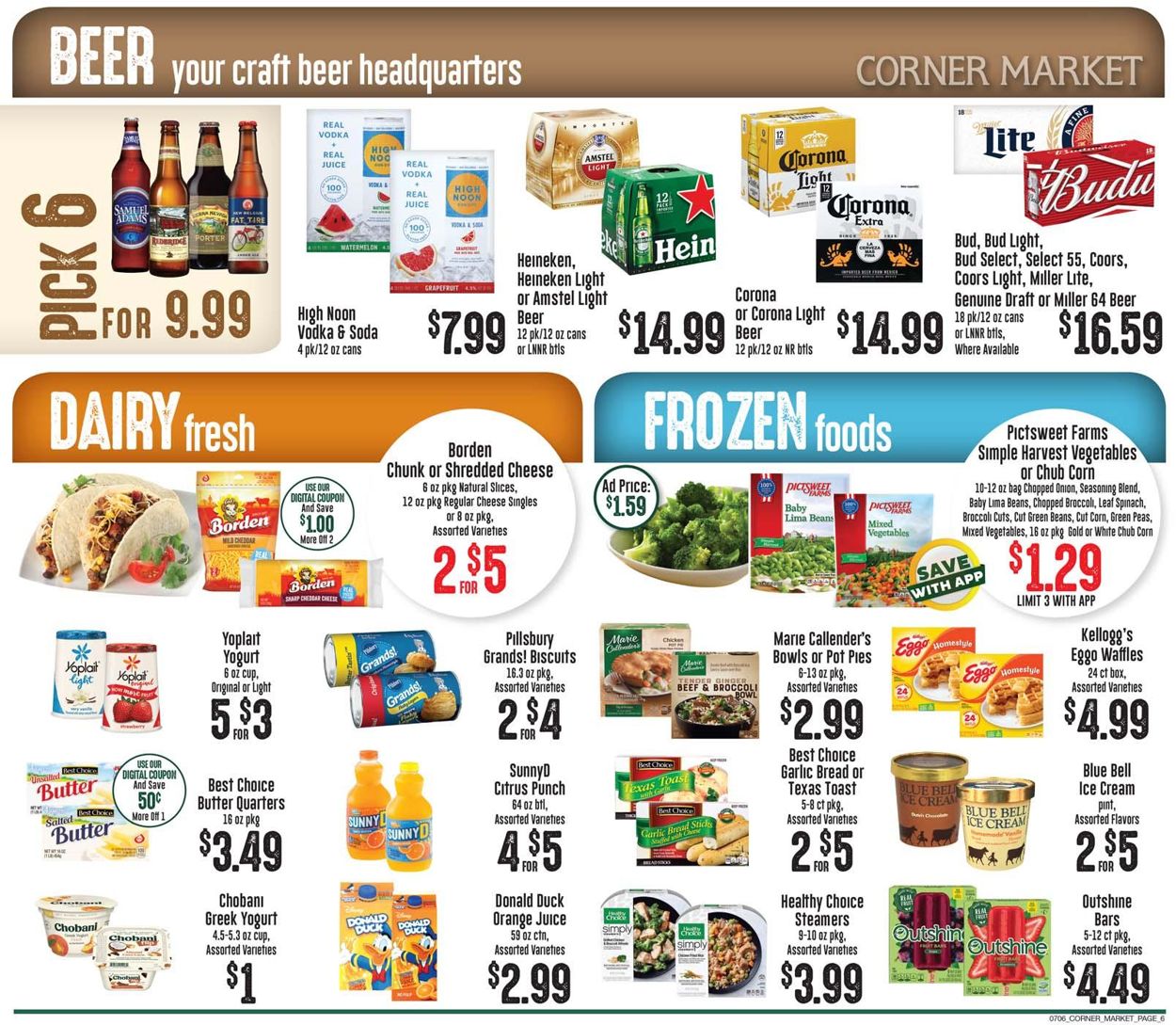 Catalogue Corner Market from 07/06/2022