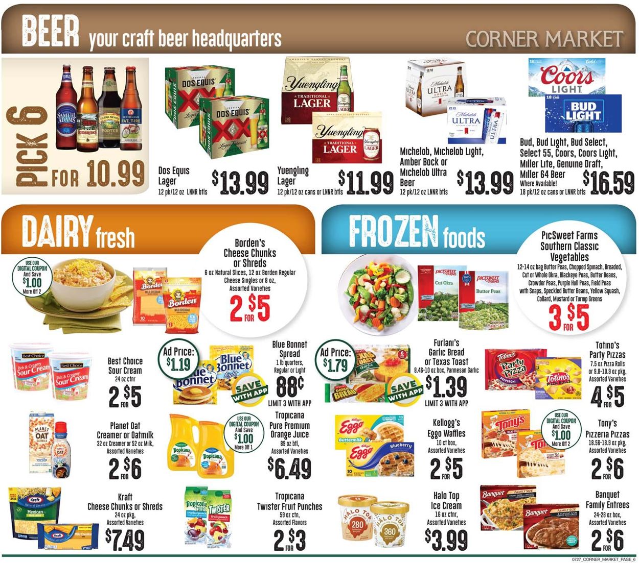 Catalogue Corner Market from 07/27/2022