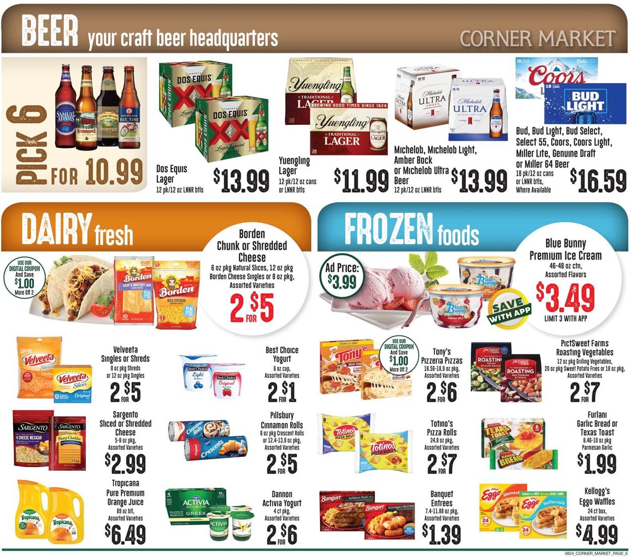 Catalogue Corner Market from 08/24/2022