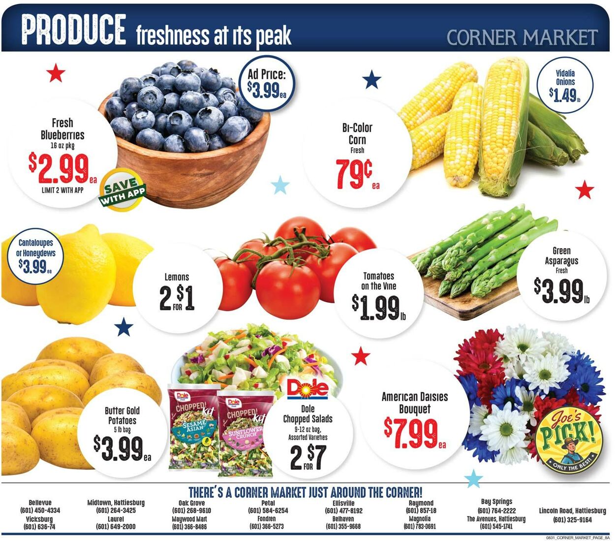 Catalogue Corner Market from 08/31/2022