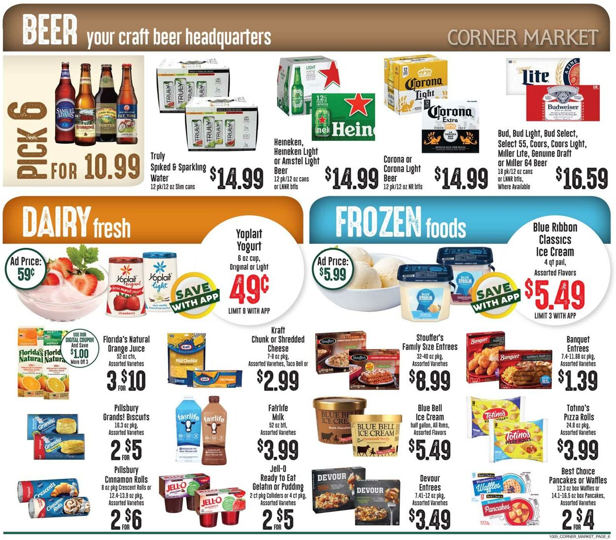 Catalogue Corner Market from 10/05/2022