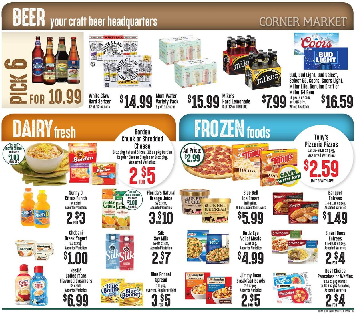 Catalogue Corner Market from 01/11/2023