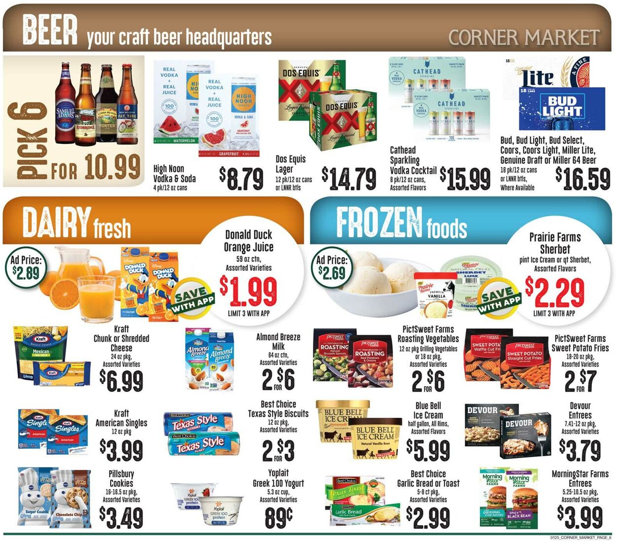 Catalogue Corner Market from 01/25/2023