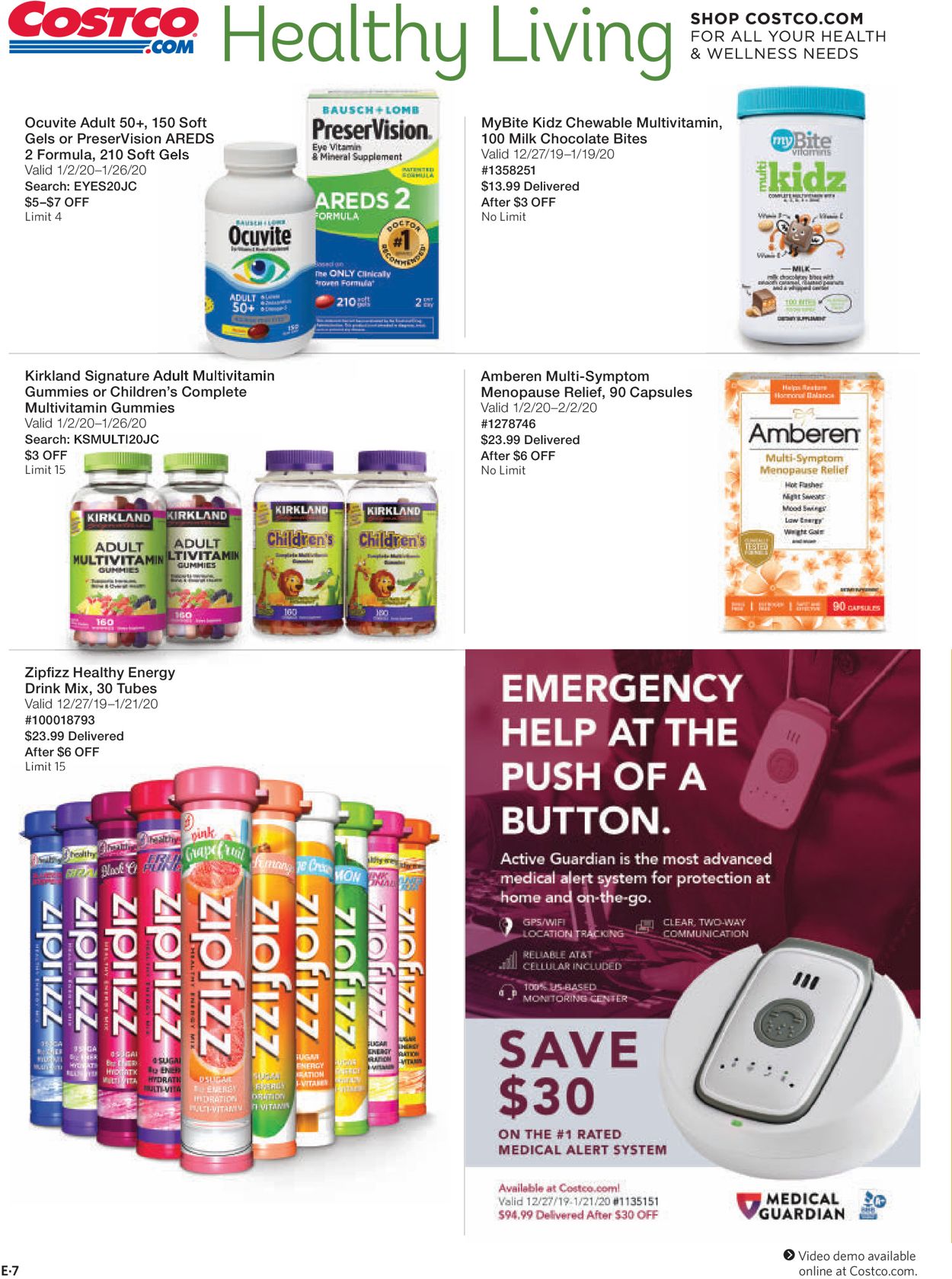 Catalogue Costco from 01/01/2020