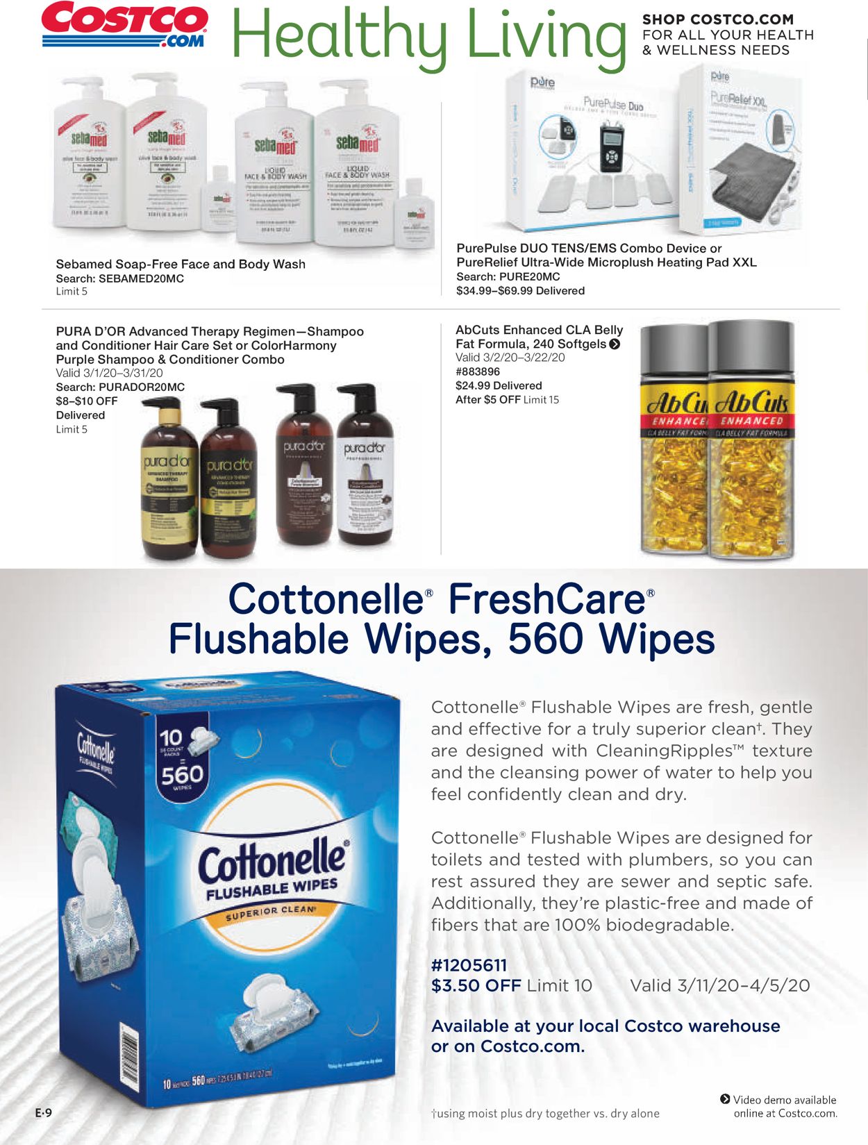 Catalogue Costco from 03/01/2020