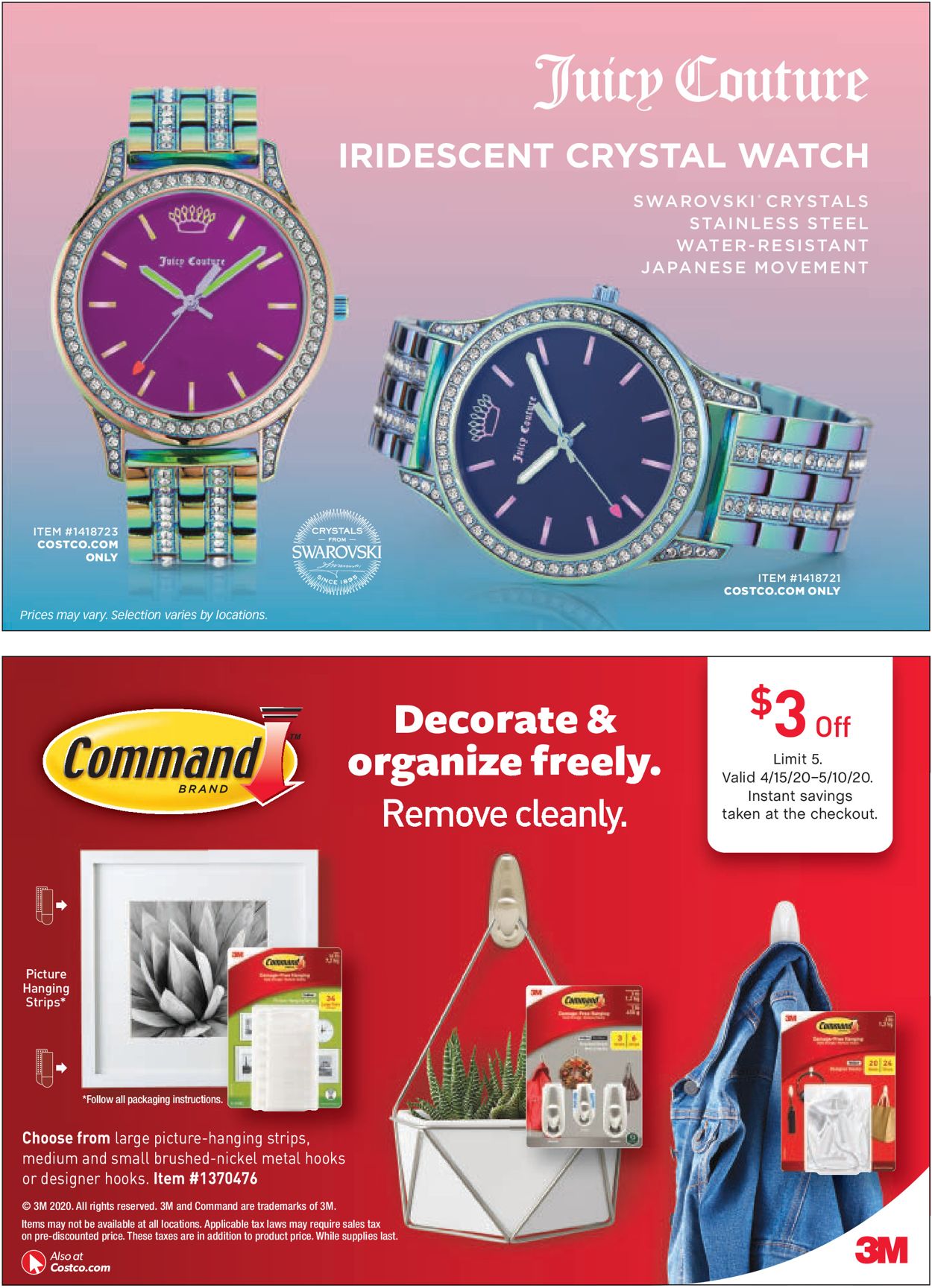 Catalogue Costco from 04/01/2020