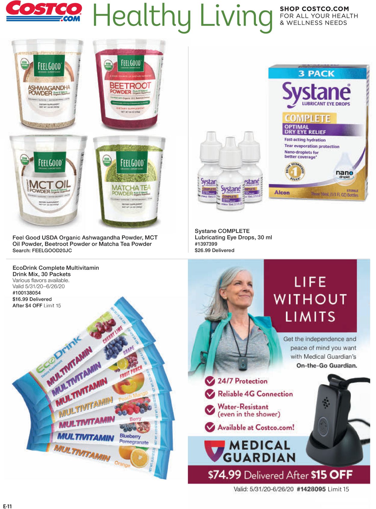 Catalogue Costco from 06/01/2020