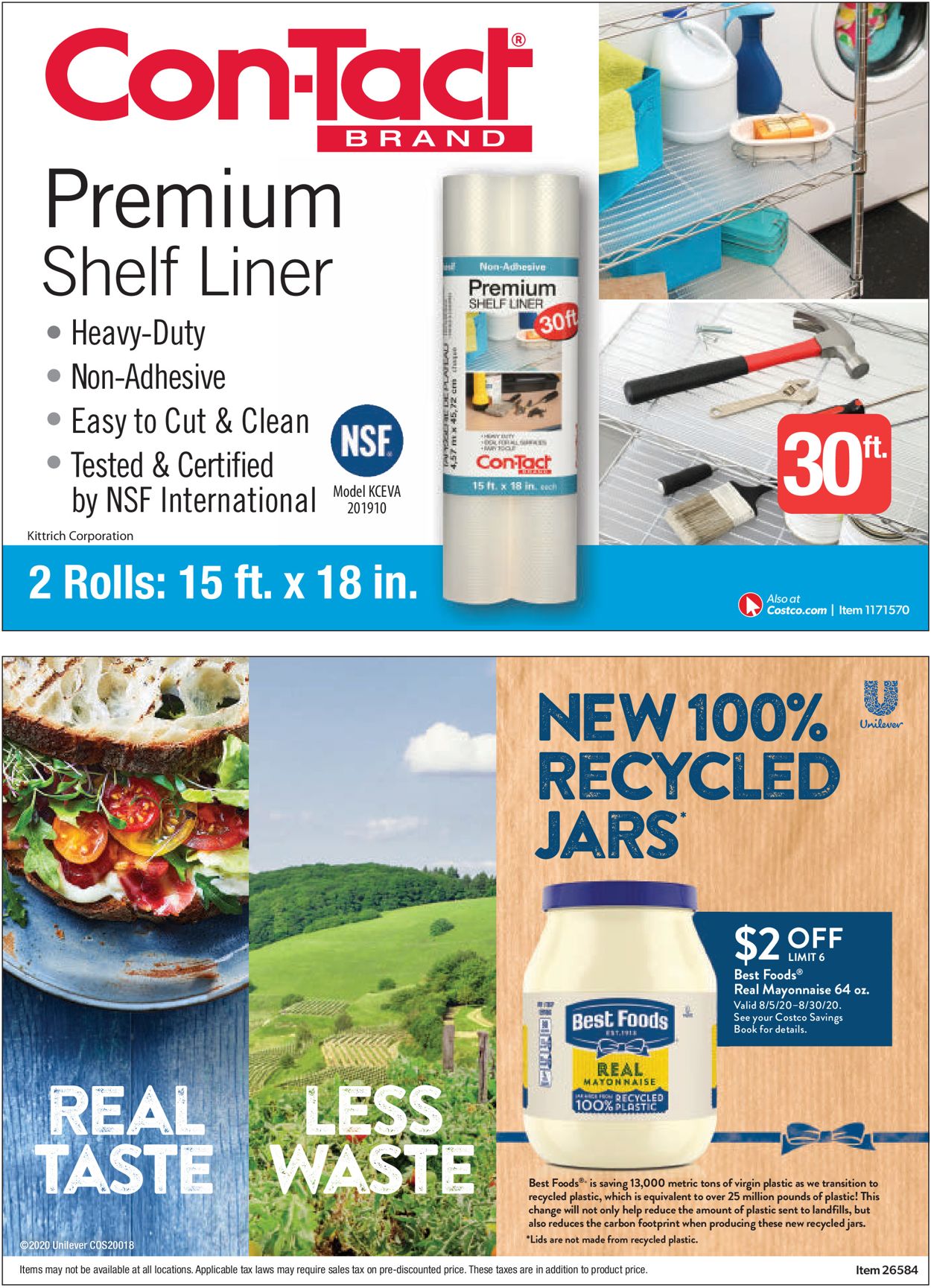 Catalogue Costco from 08/01/2020