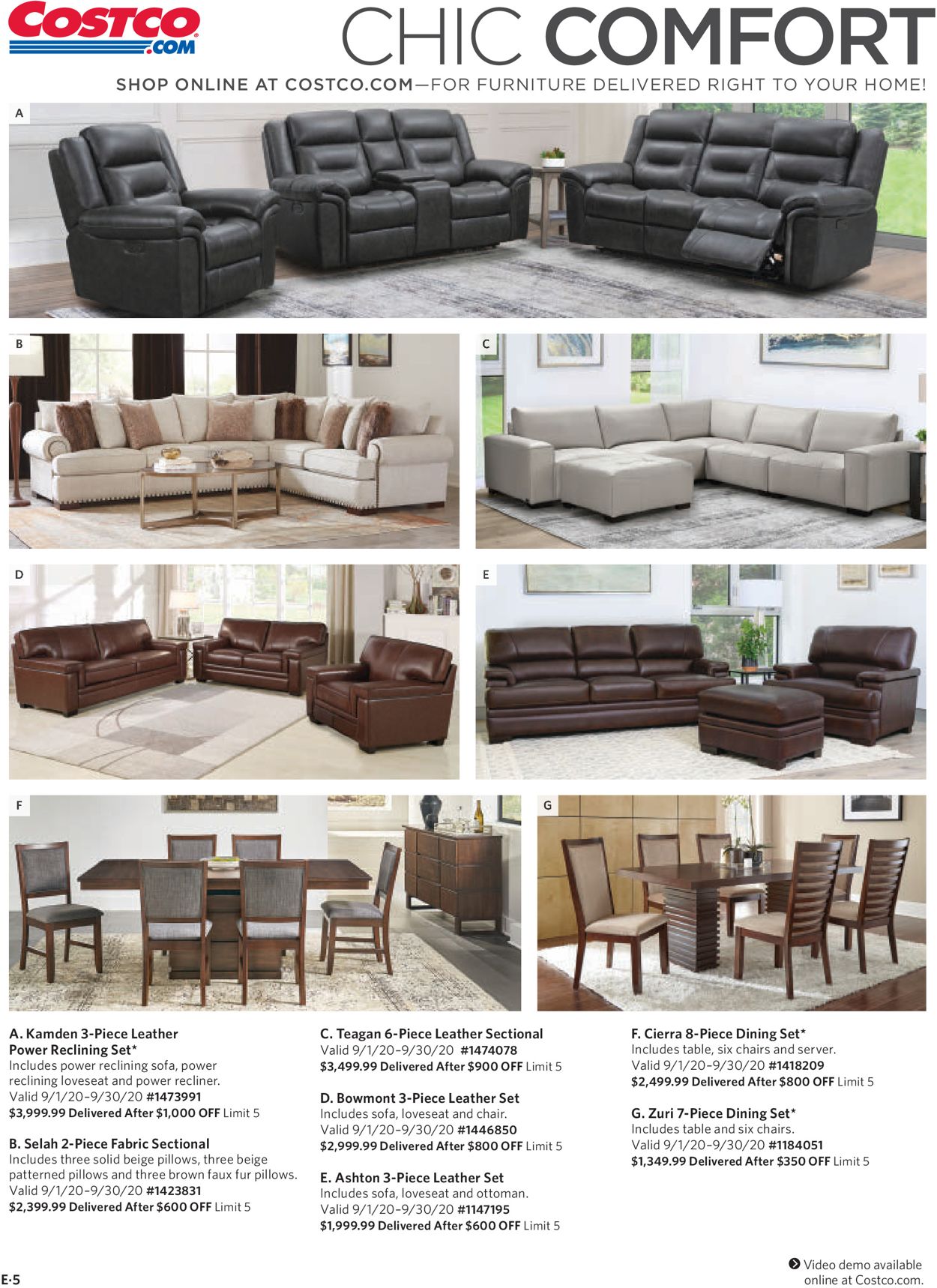 Catalogue Costco from 09/01/2020