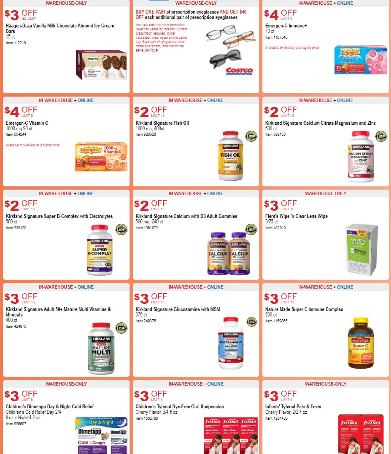 Catalogue Costco from 09/29/2021