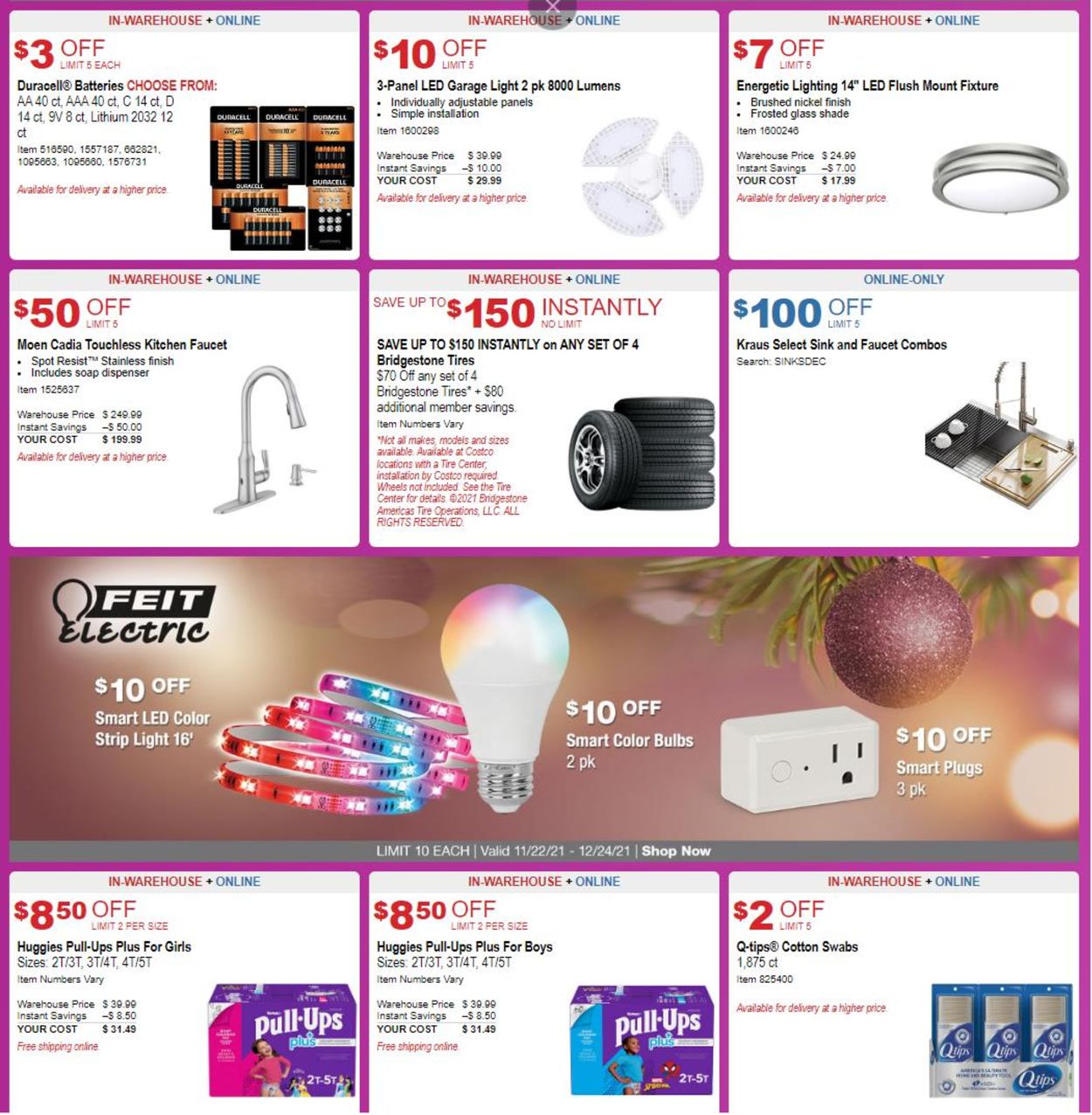 Catalogue Costco from 11/22/2021