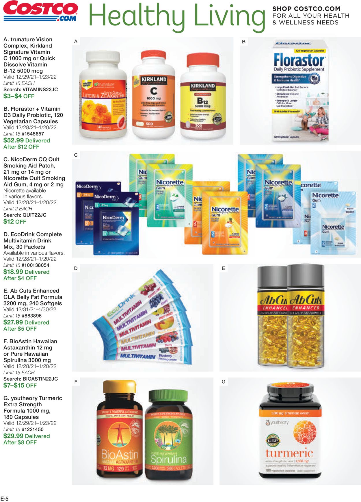 Catalogue Costco from 01/01/2022
