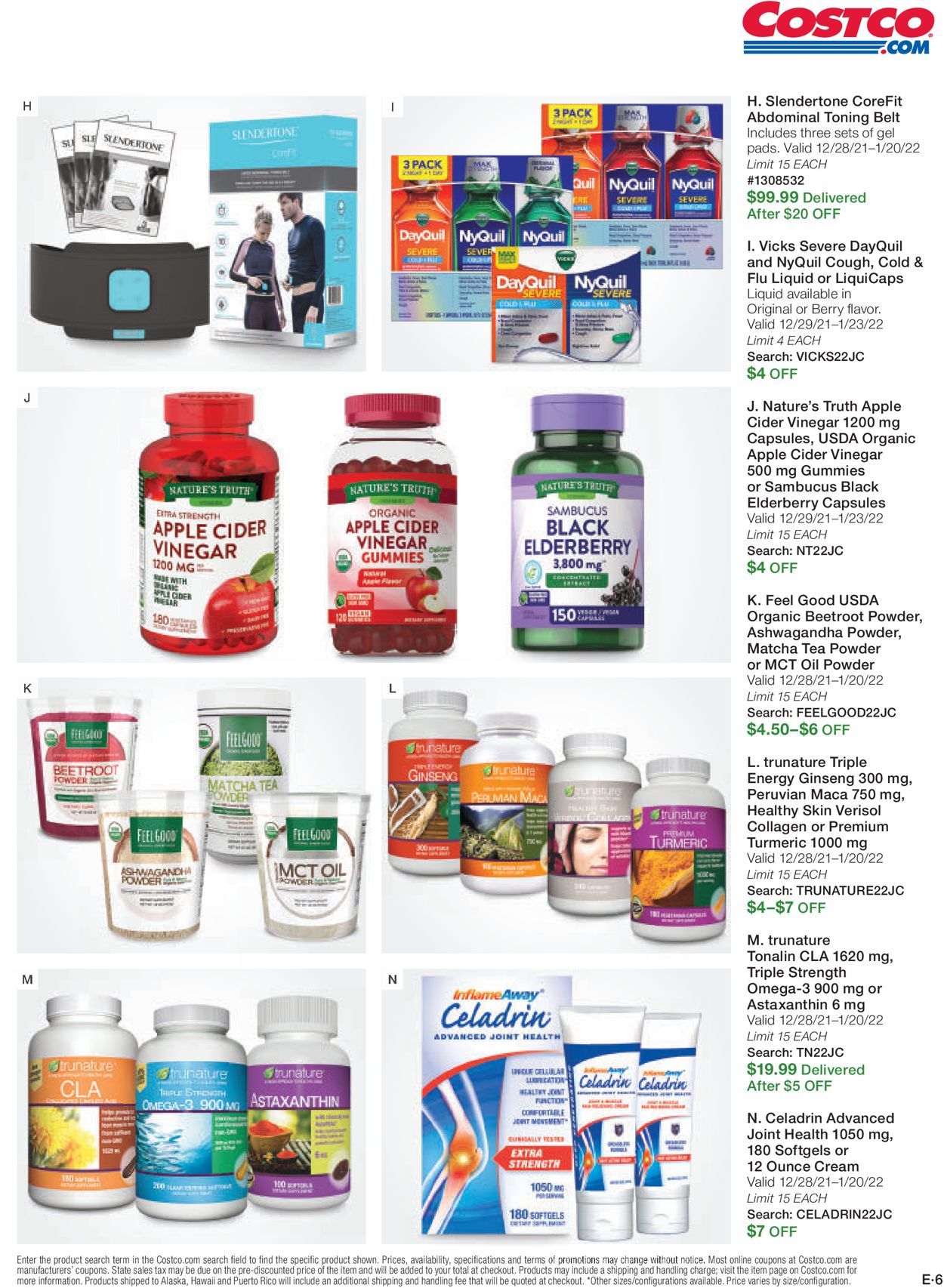 Catalogue Costco from 01/01/2022