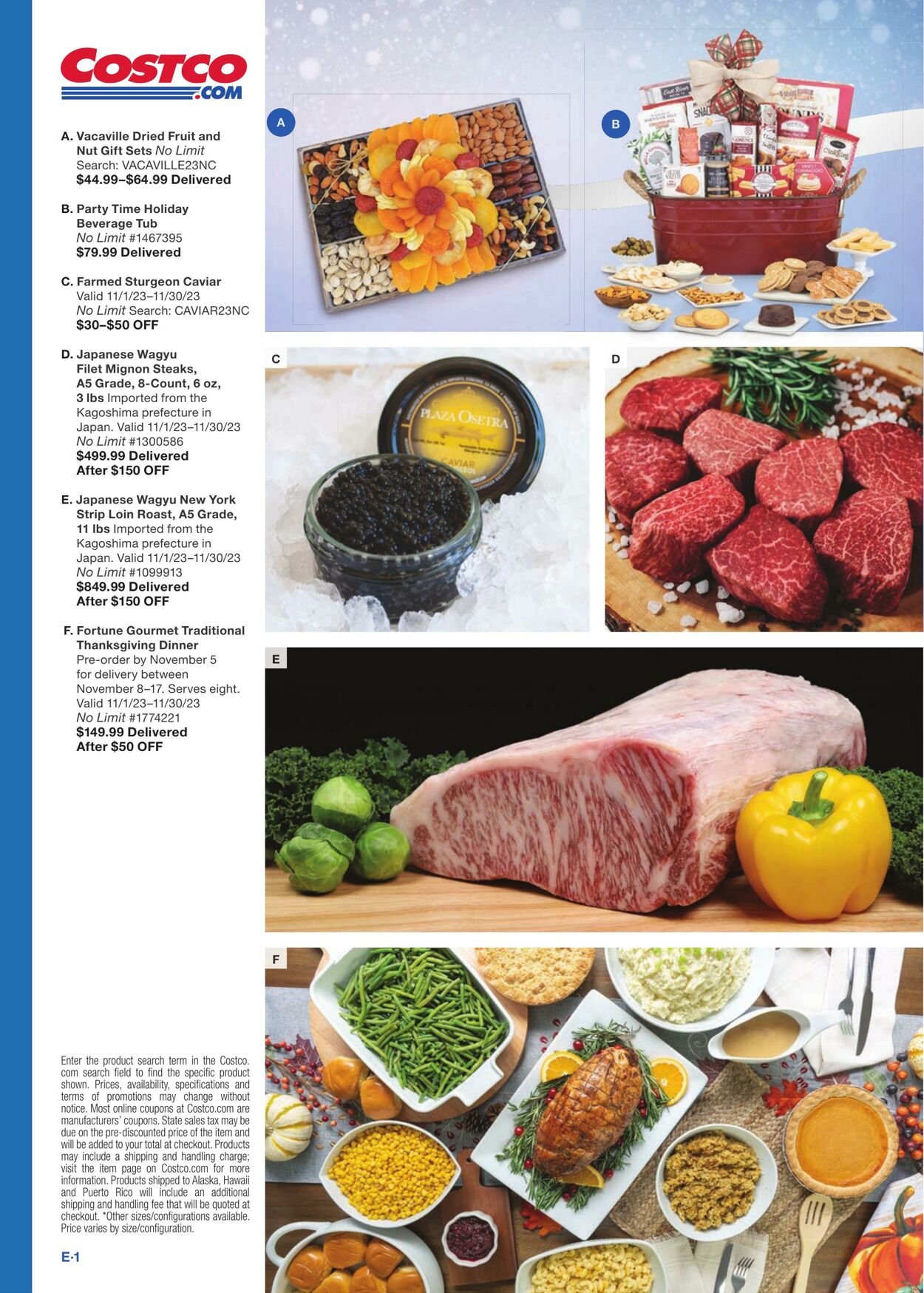 Catalogue Costco from 11/01/2023
